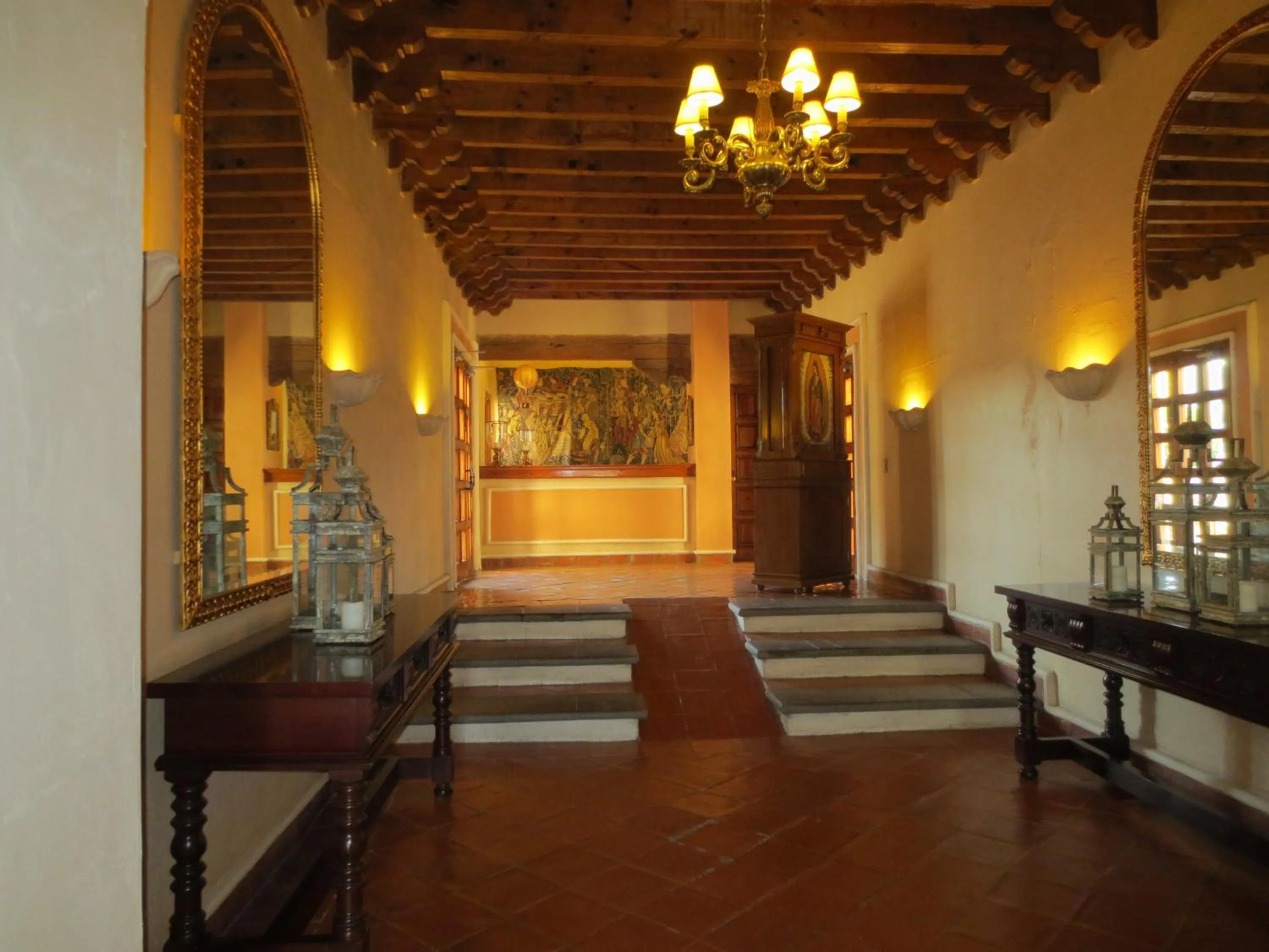 Lobby or reception in Villa Antigua