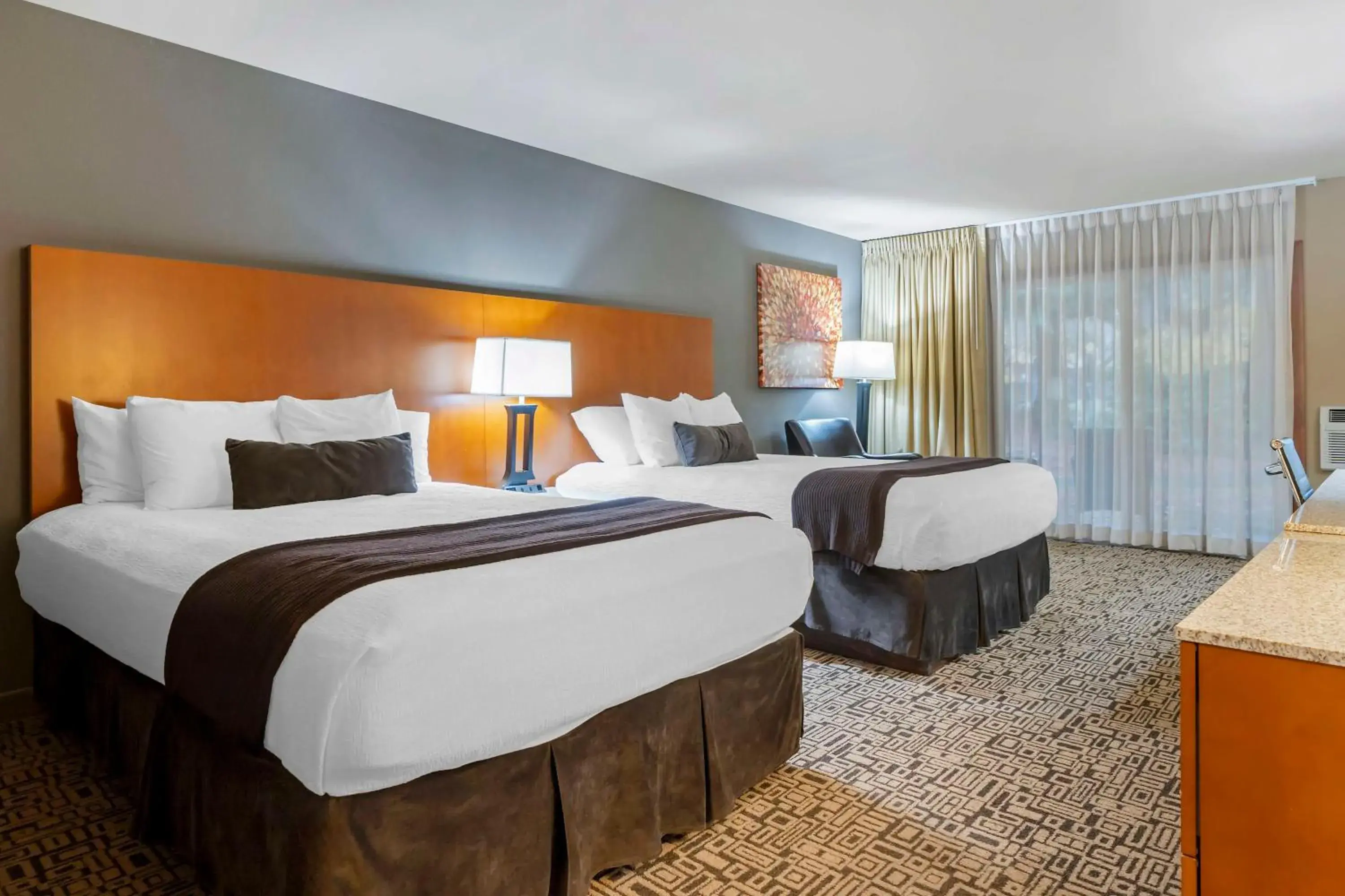 Queen Room with Two Queen Beds - Disability Access in BW Premier Collection, Mt Hood Oregon Resort Queen Room with Two Queen Beds - Disability Access in BW Premier Collection, Mt Hood Oregon Resort