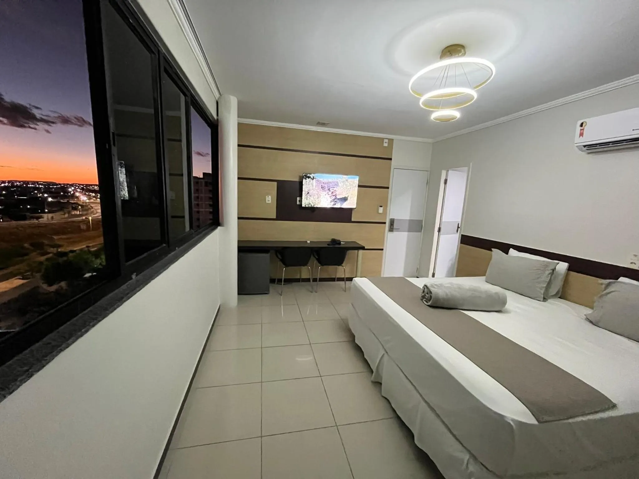 View (from property/room), Bed in Águas Palace Hotel