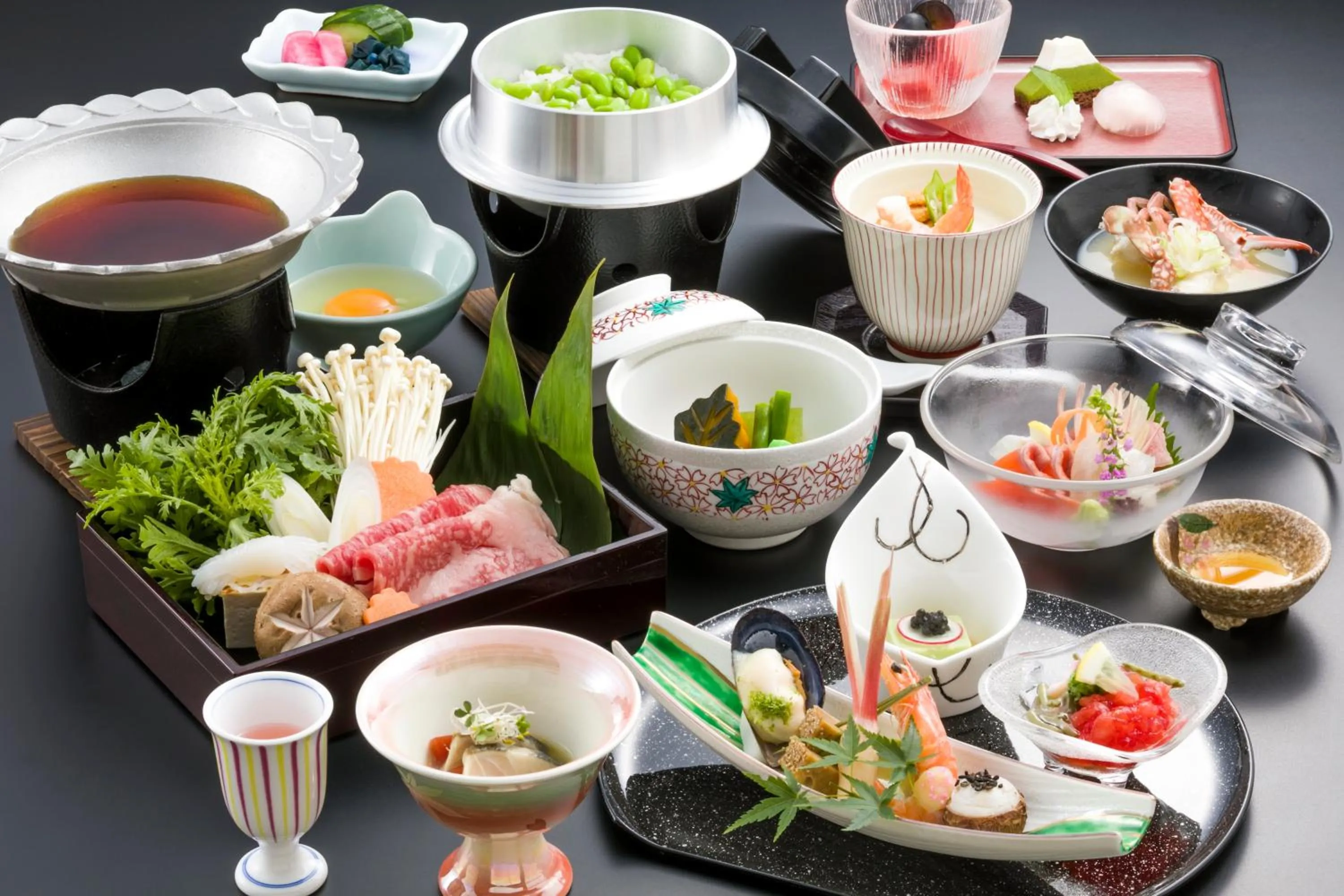 Dinner in Fujikawaguchiko Onsen Konanso