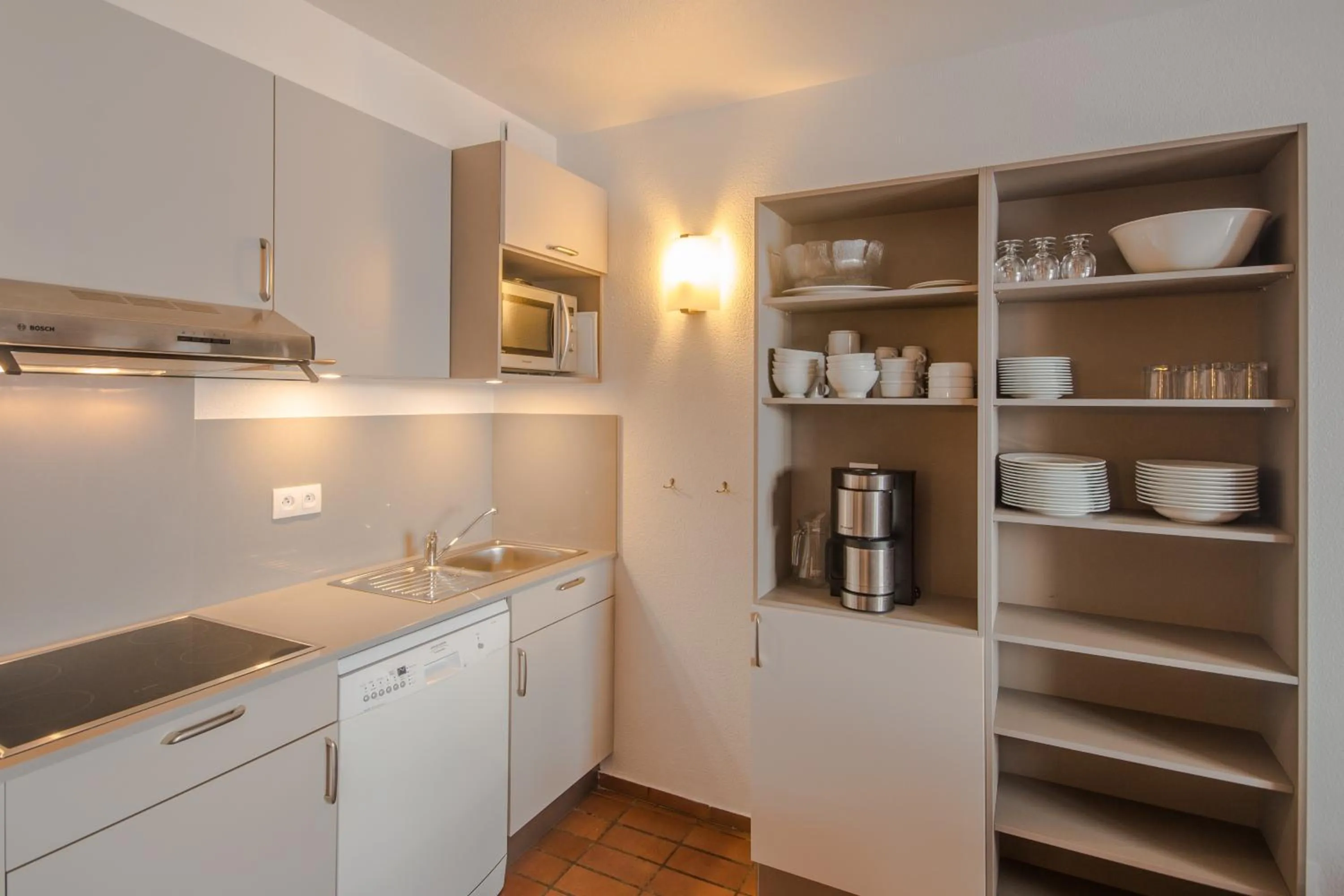 Kitchen or kitchenette in VVF Résidence Les Angles Pyrénées