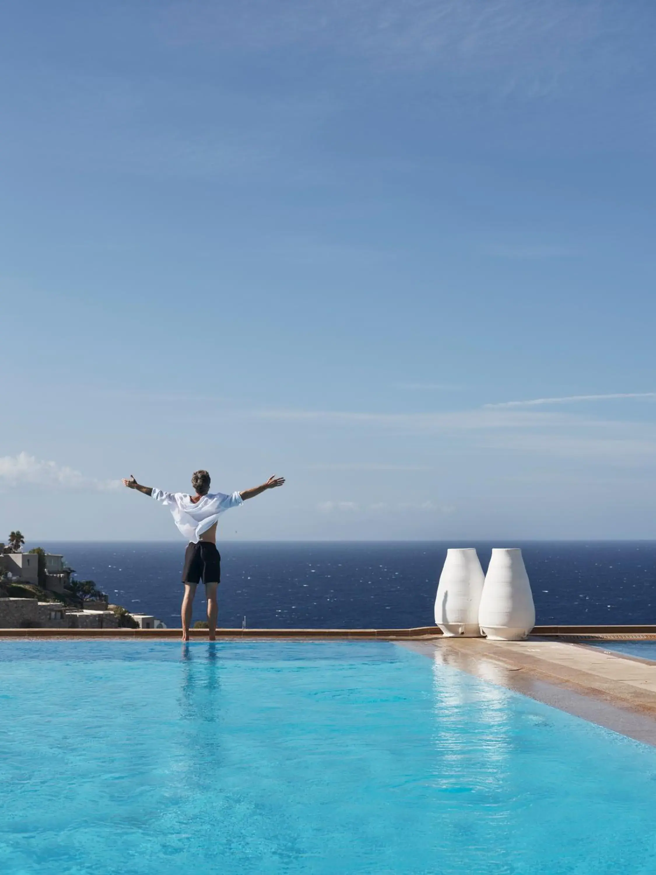 Swimming pool in Myconian Villa Collection - Preferred Hotels & Resorts Swimming pool in Myconian Villa Collection - Preferred Hotels & Resorts