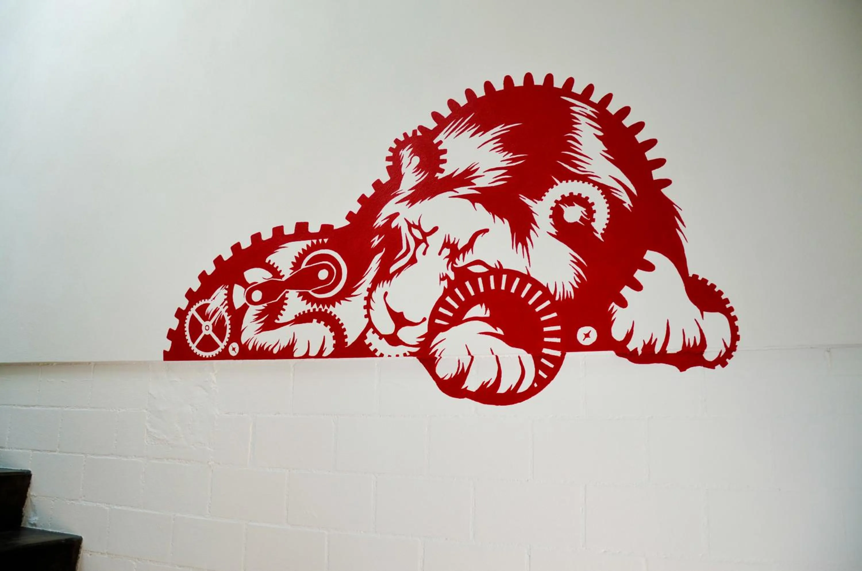 Decorative detail in Depot 195 - Hostel Winterthur