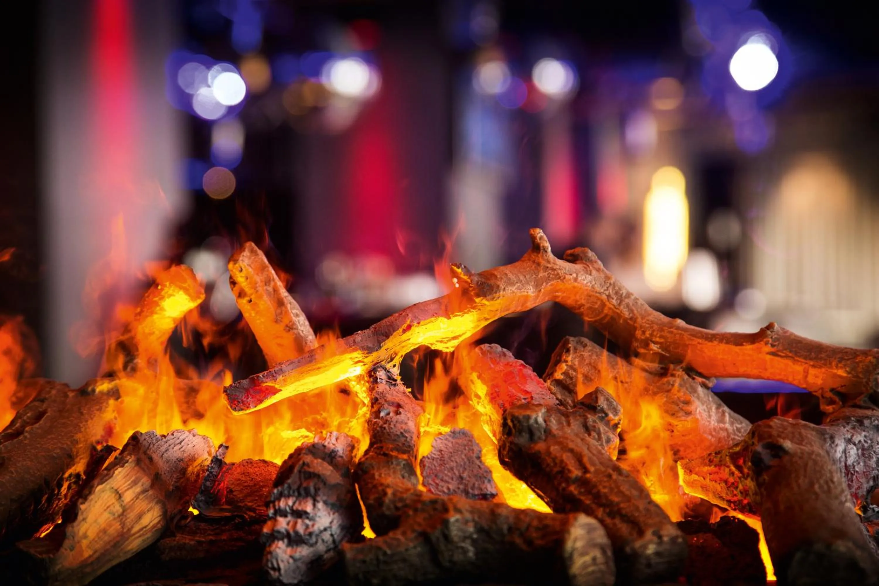 fireplace in Hotel PULSE8