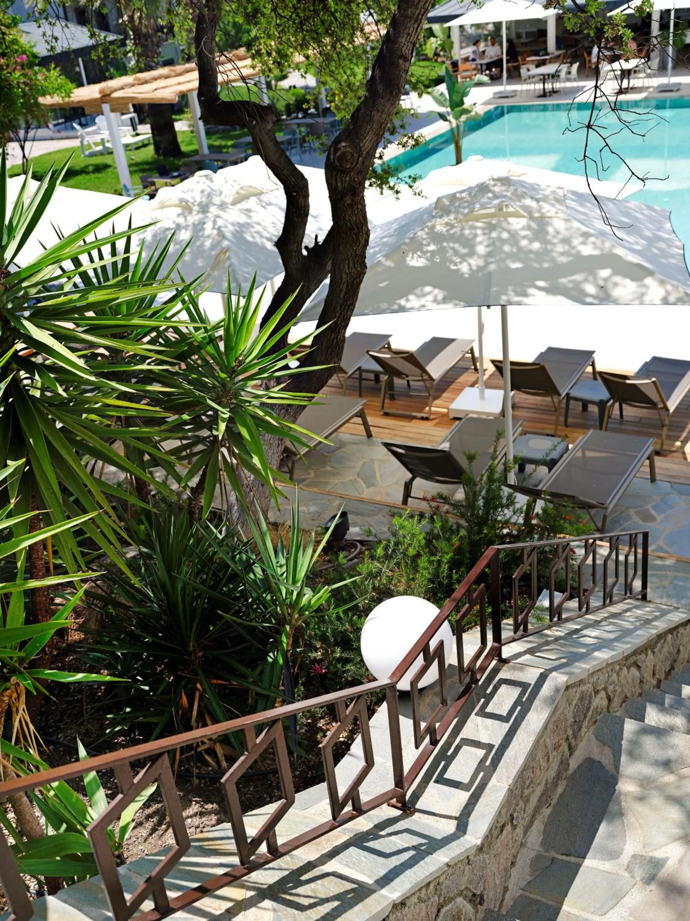 Pool view in Dorman Suites