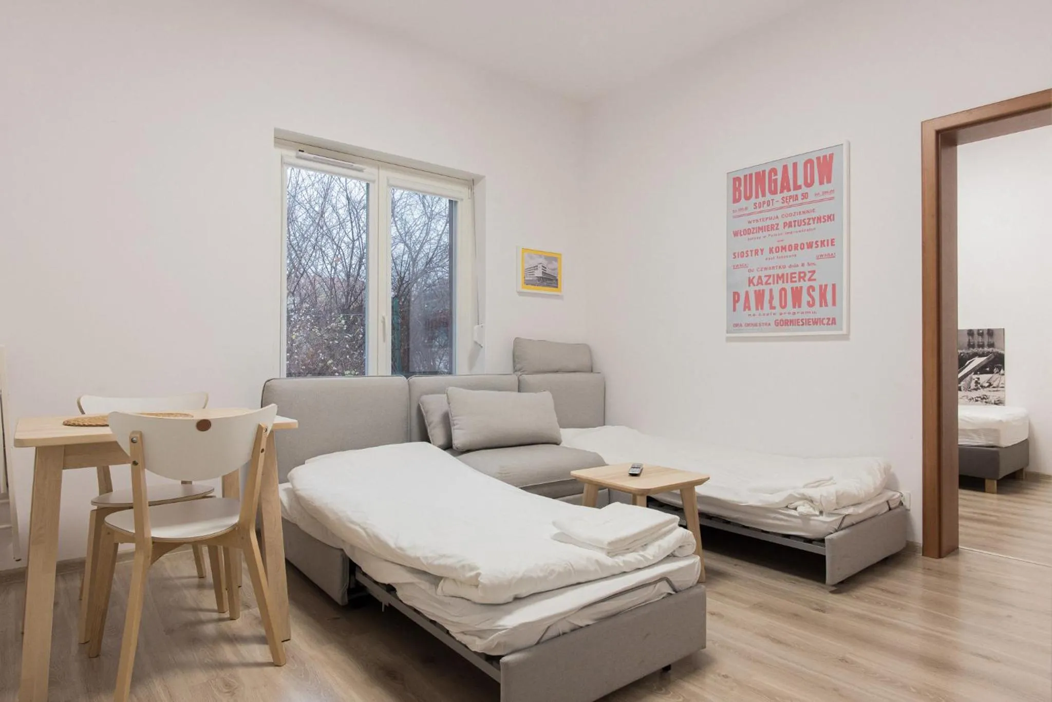 Living room, Bed in Dom gościnny Luk Luk