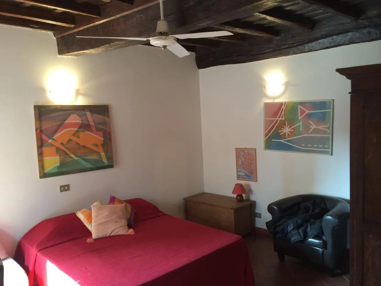 Bed in Portico d'Ottavia, the ancient Rome