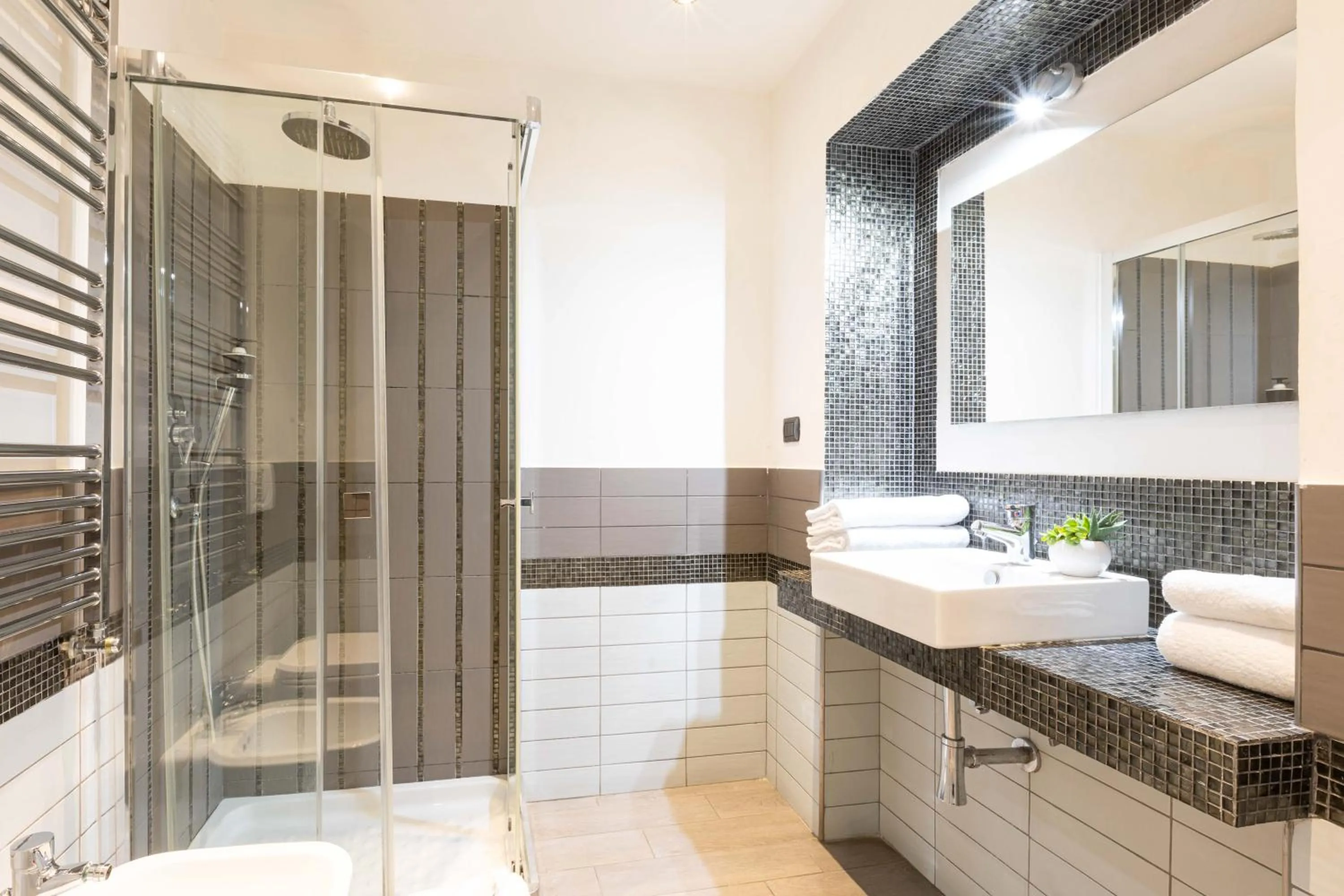 Shower in Cesar Vatican Rooms