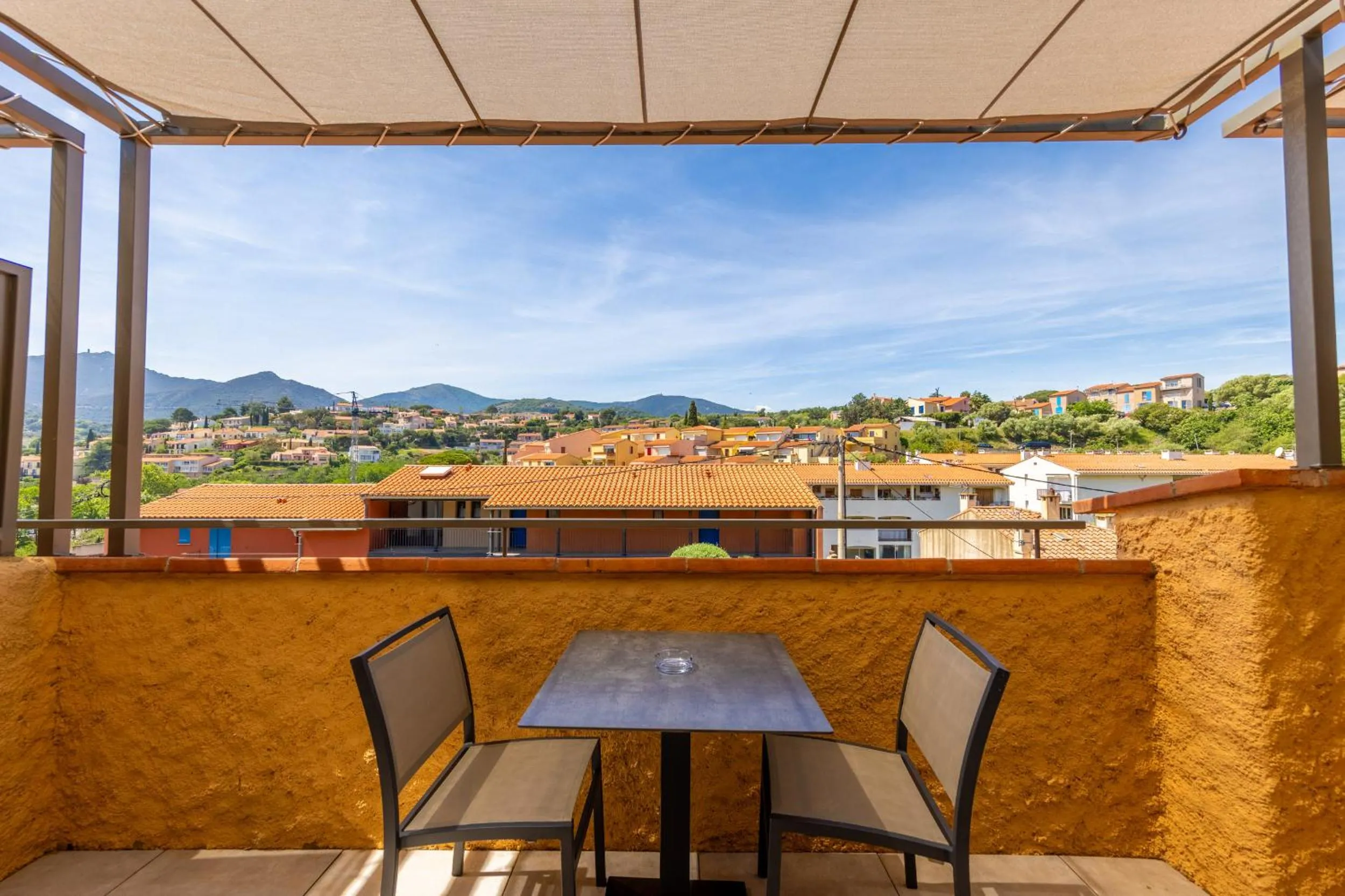 Balcony/Terrace in Hôtel & Spa Le Madeloc - Collioure Centre