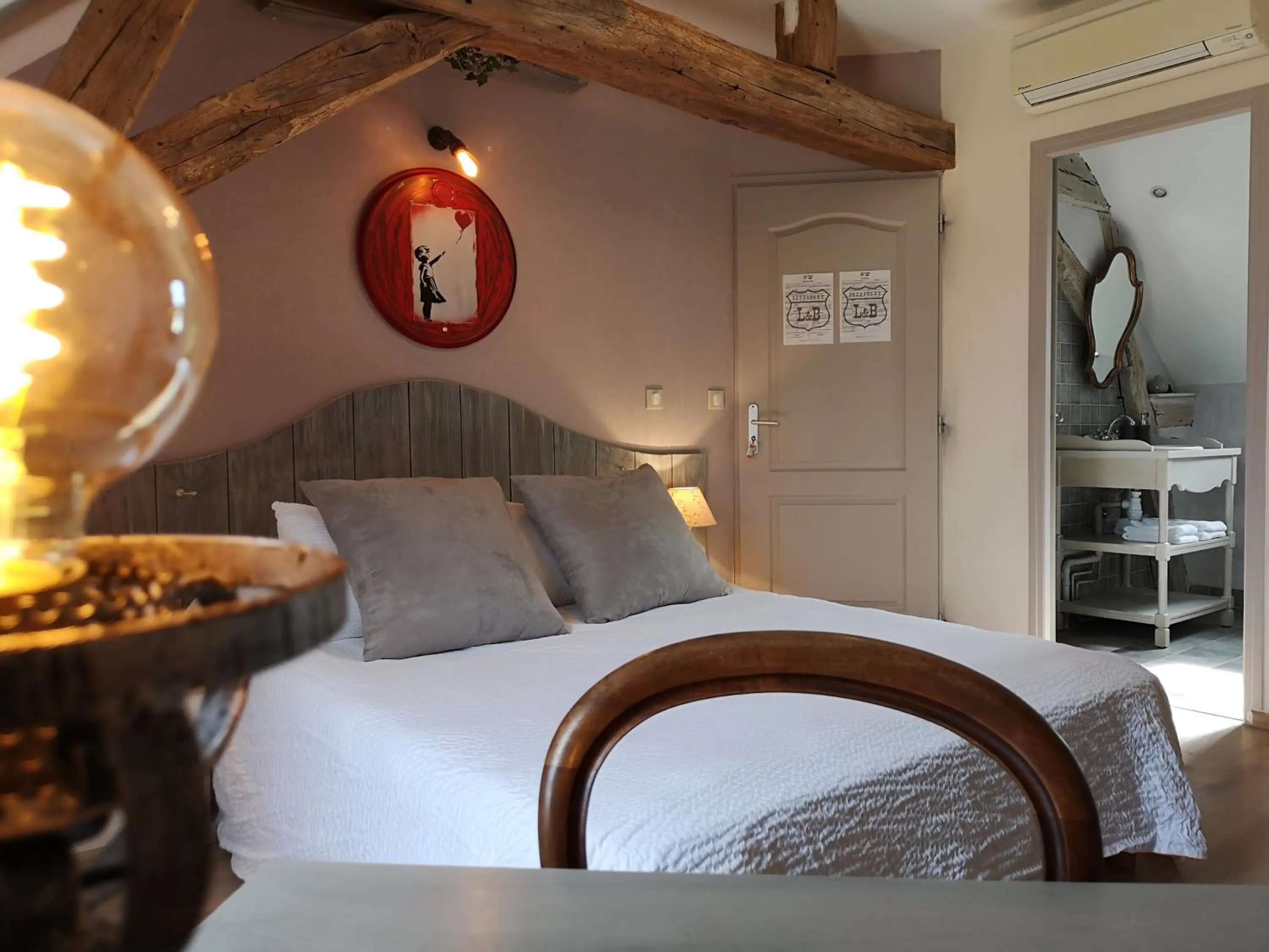 Bedroom, Bed in L'ETAP'CORTELINE