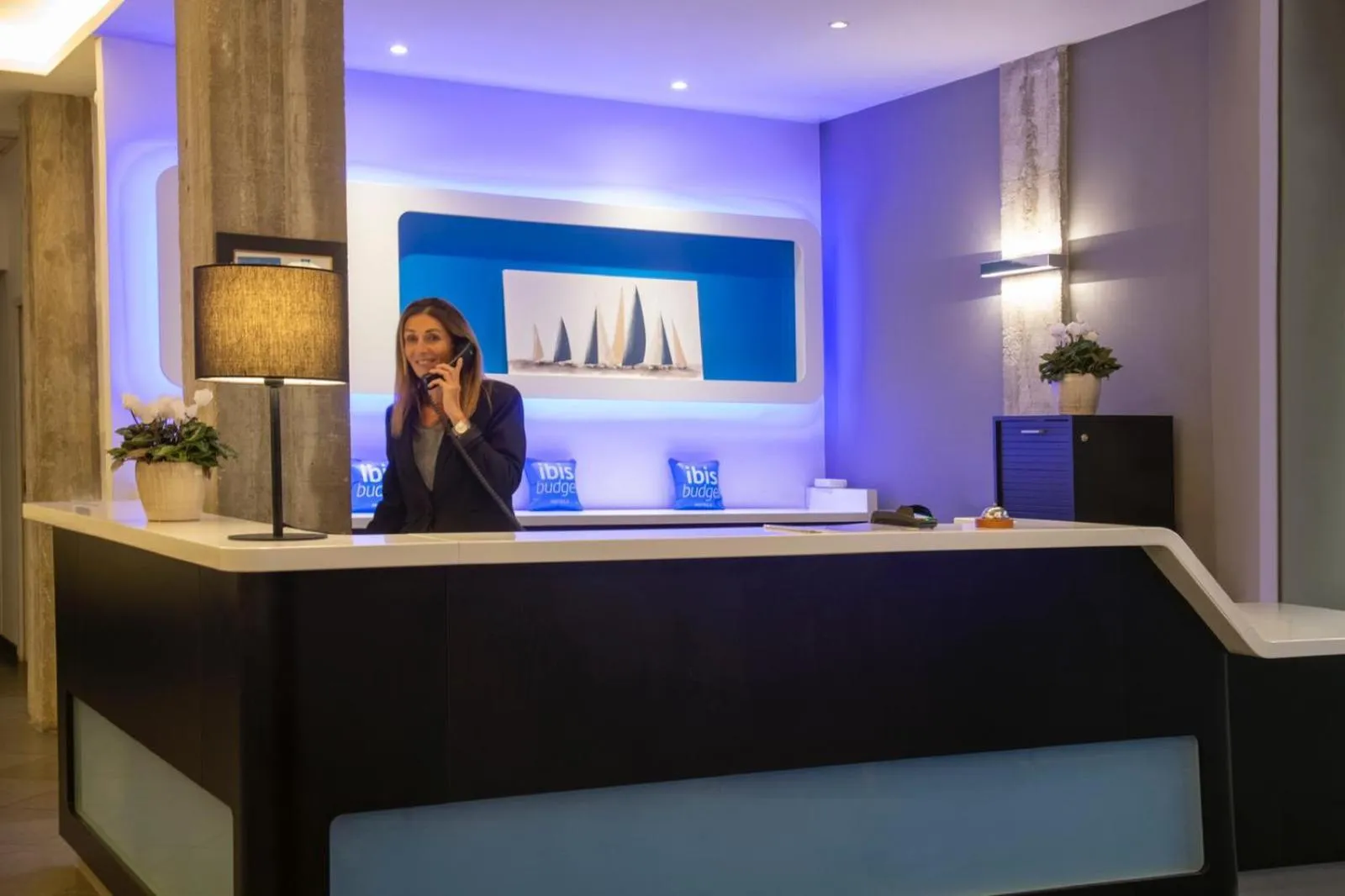 Lobby or reception in ibis budget Ajaccio