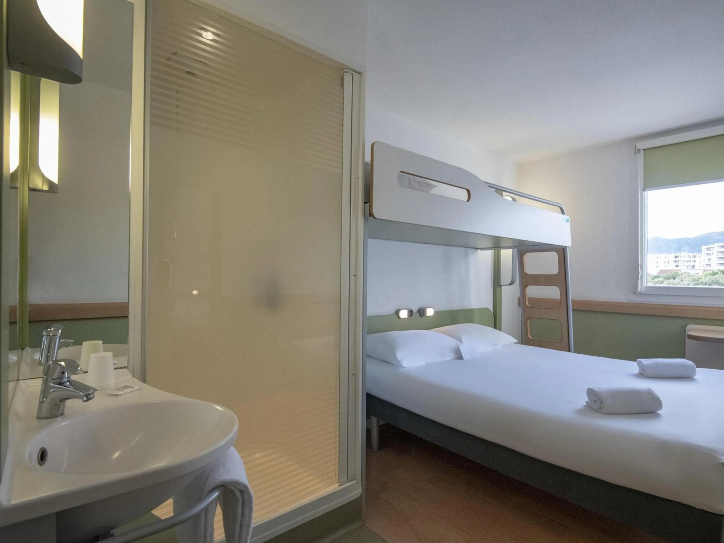 Bedroom, Bed in ibis budget Ajaccio