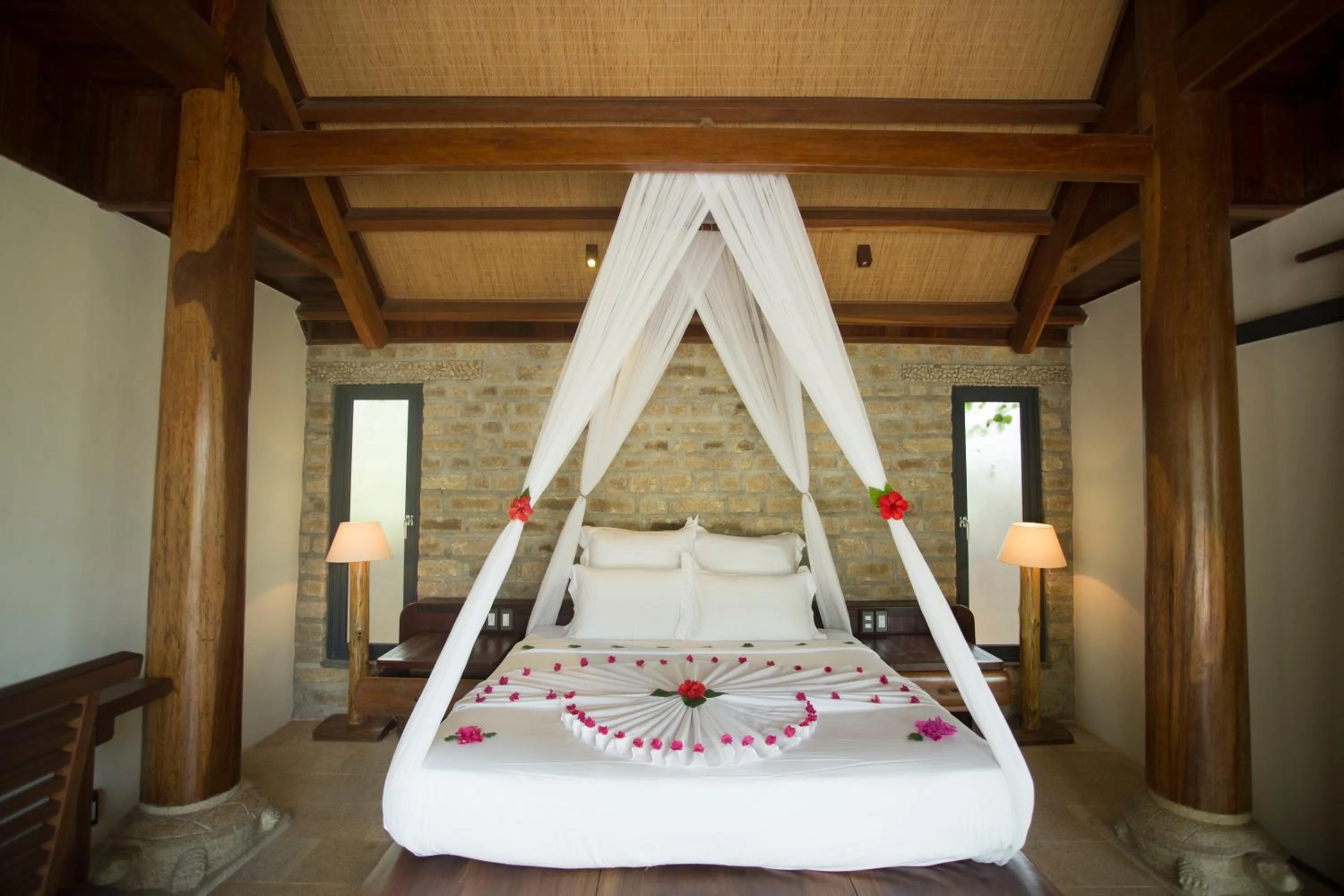 Bed in The Trang Villas