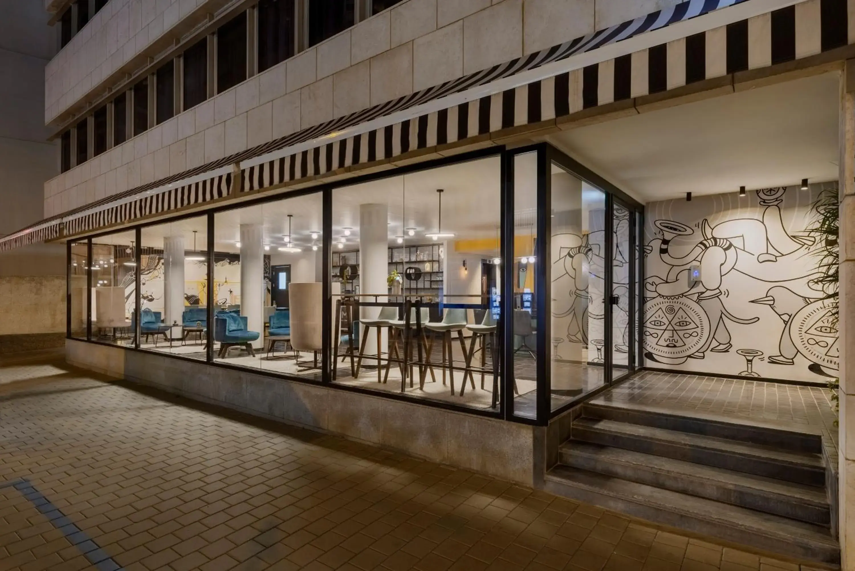 Facade/entrance in The Muse Boutique Hotel Tel Aviv Facade/entrance in The Muse Boutique Hotel Tel Aviv