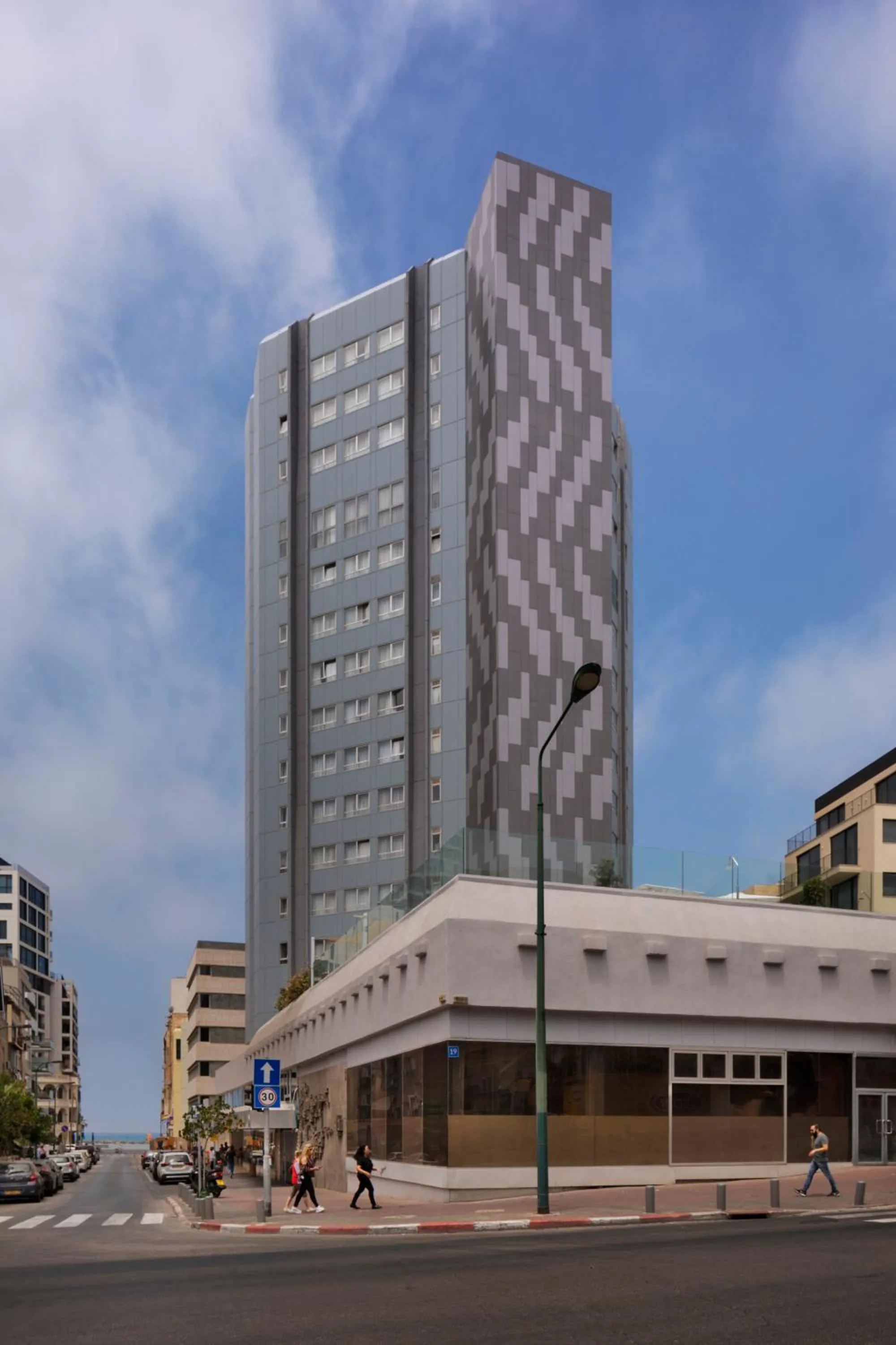 Property building in The Muse Boutique Hotel Tel Aviv