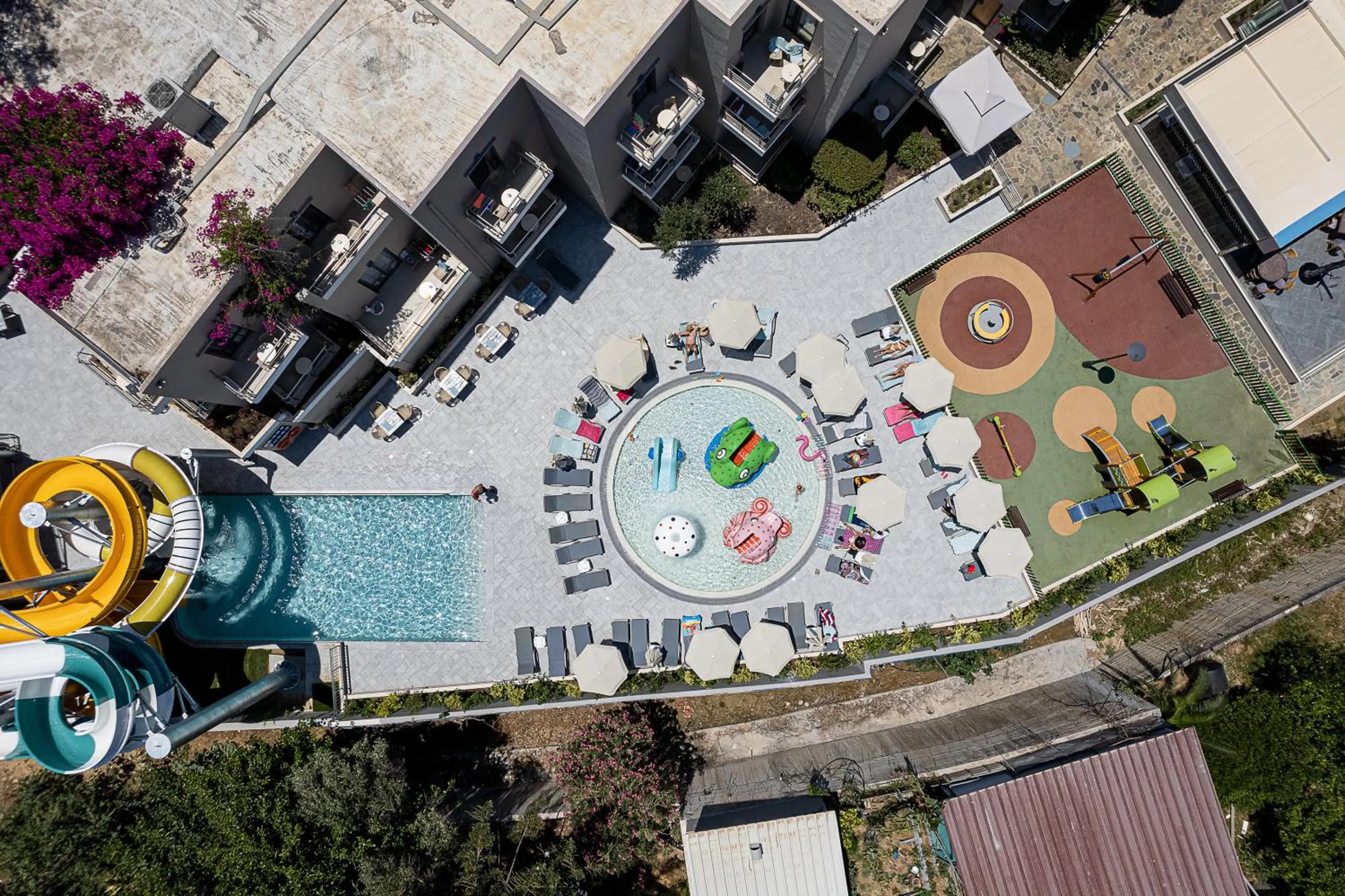 Aqua park in Porto Platanias Village Resort