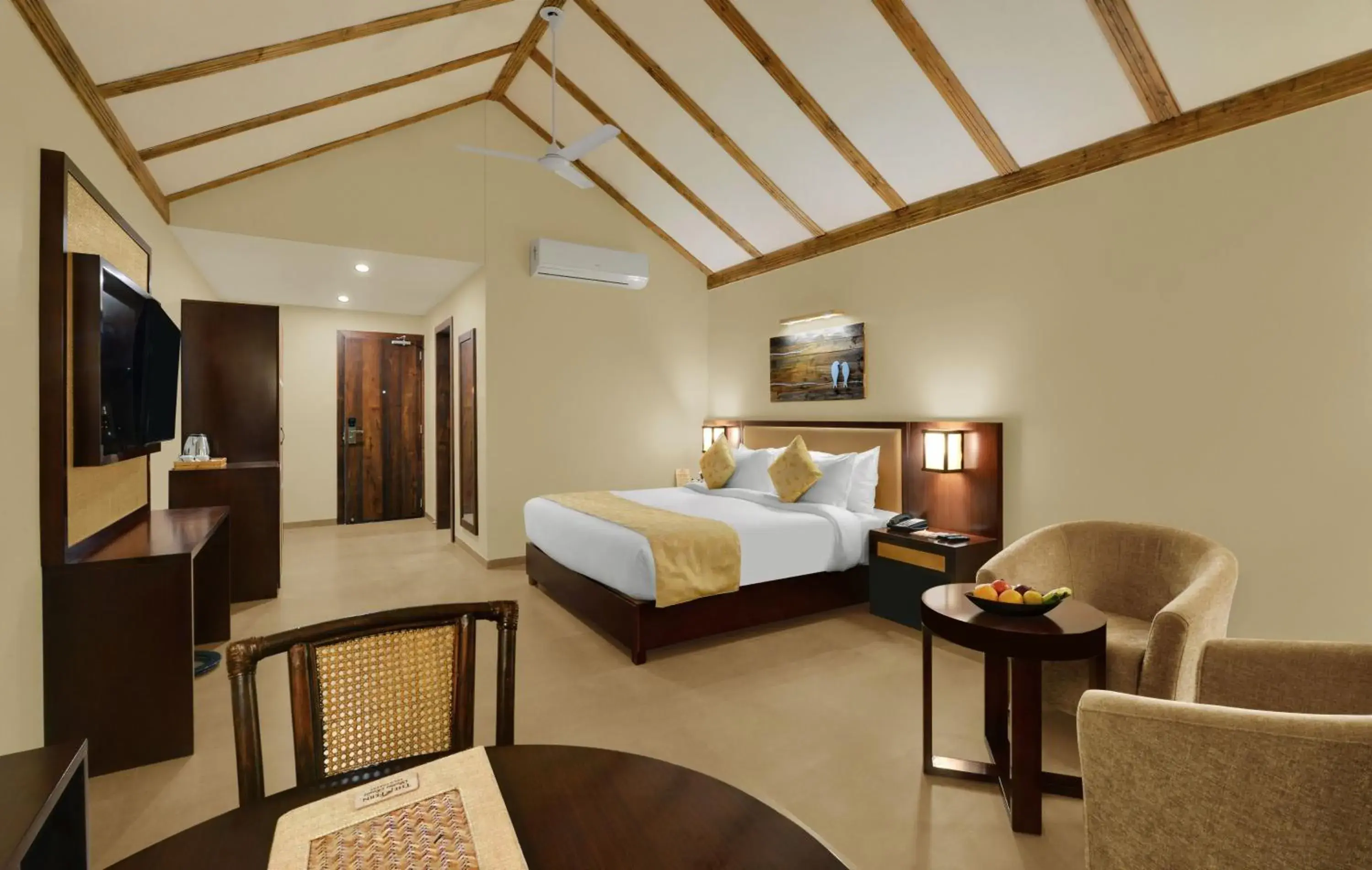 Bedroom, Bed in The Fern Sattva Resort - Polo Forest Bedroom, Bed in The Fern Sattva Resort - Polo Forest