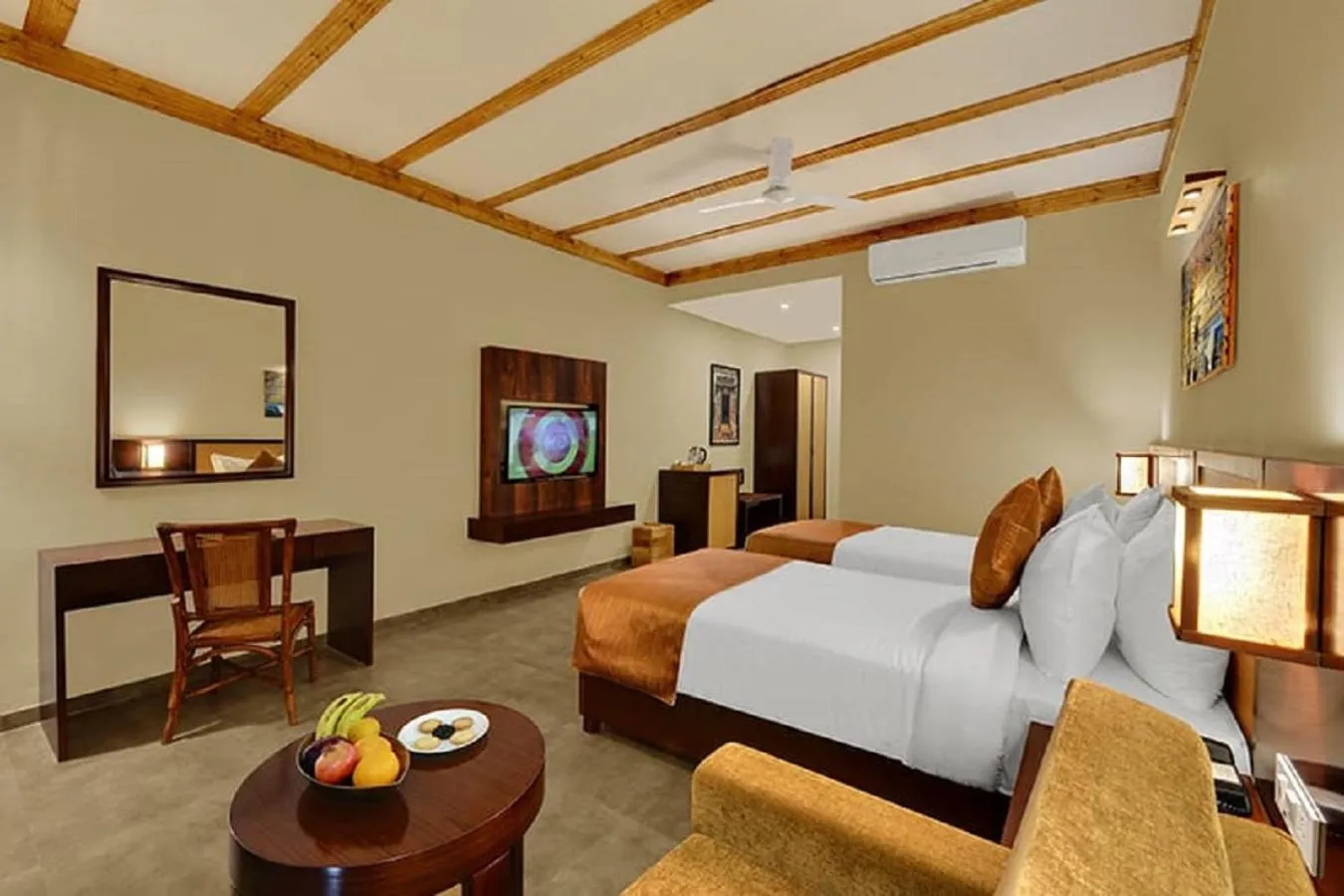 Bedroom, Bed in The Fern Sattva Resort - Polo Forest