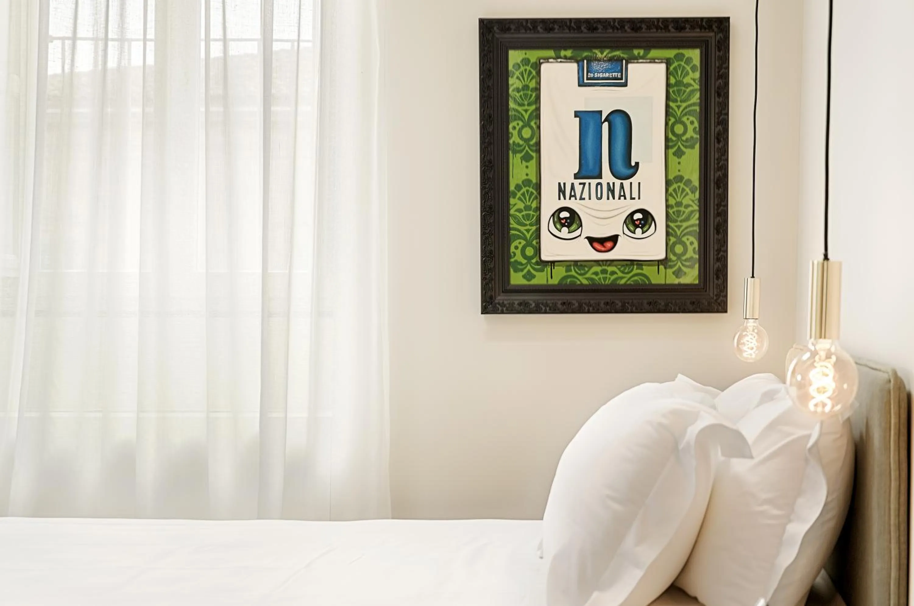 Decorative detail, Bed in A.D. 1768 Boutique Hotel