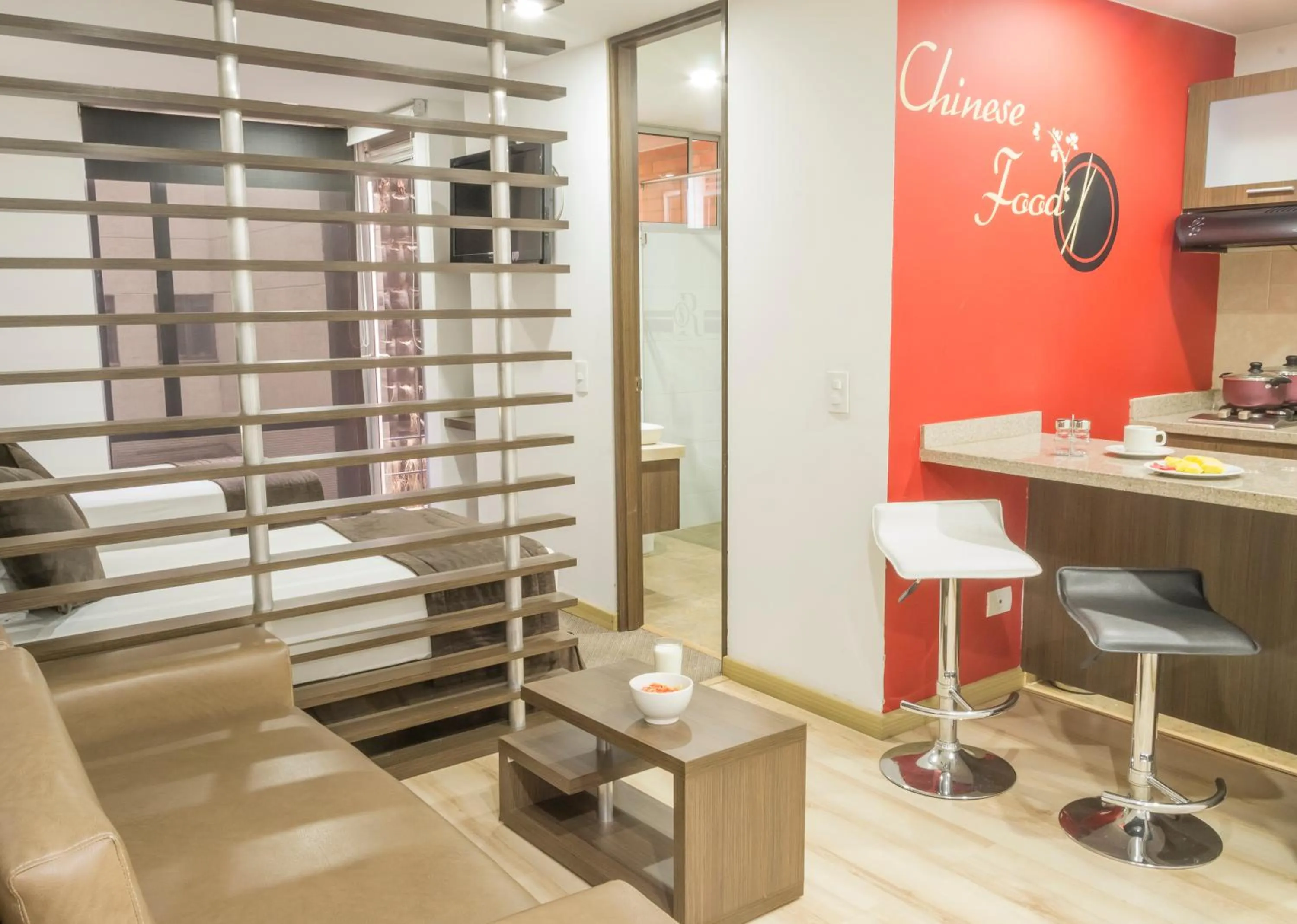 Kitchen or kitchenette in Hotel Apartamentos Regency La Feria