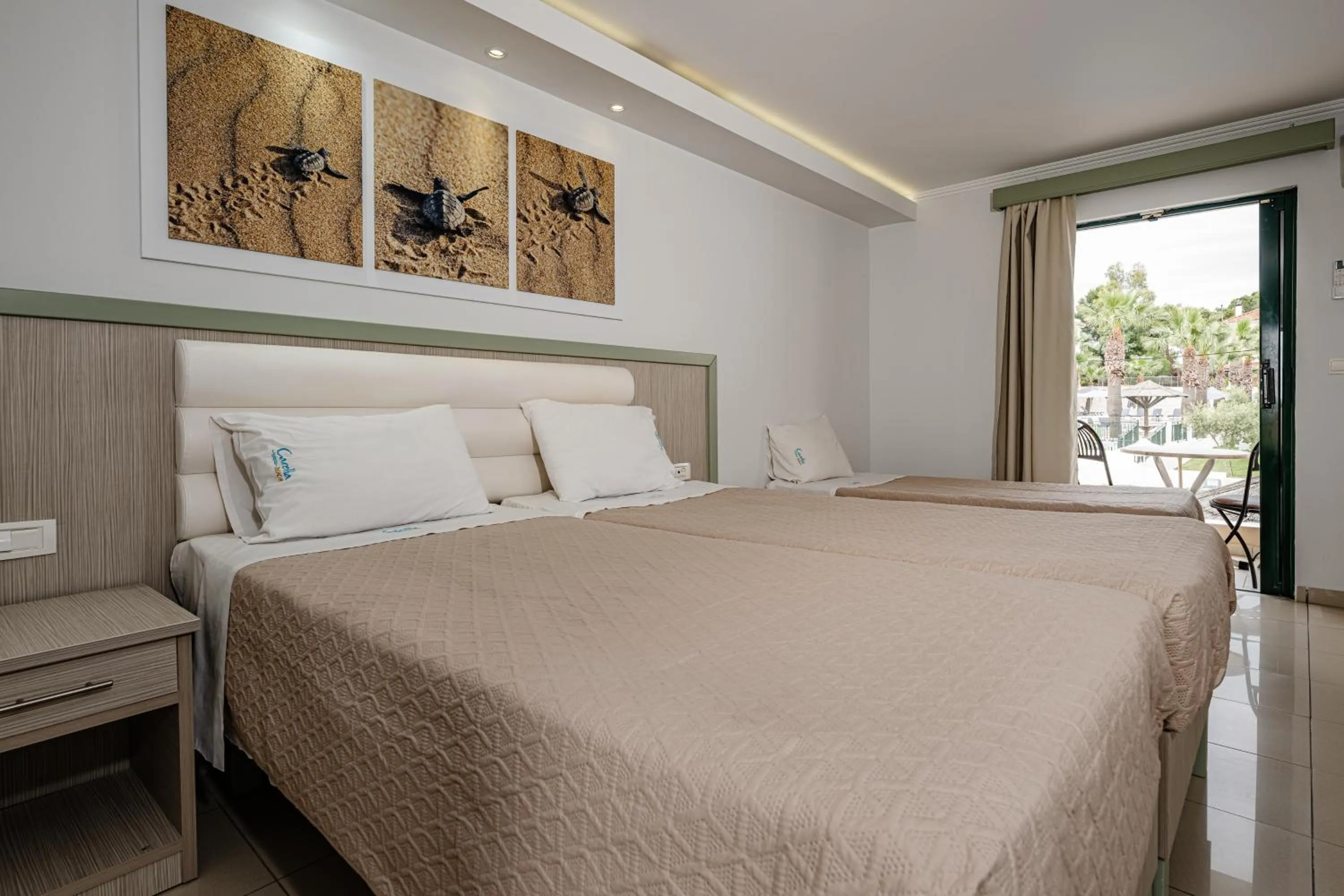 Bed in Caretta Beach Resort & WaterPark