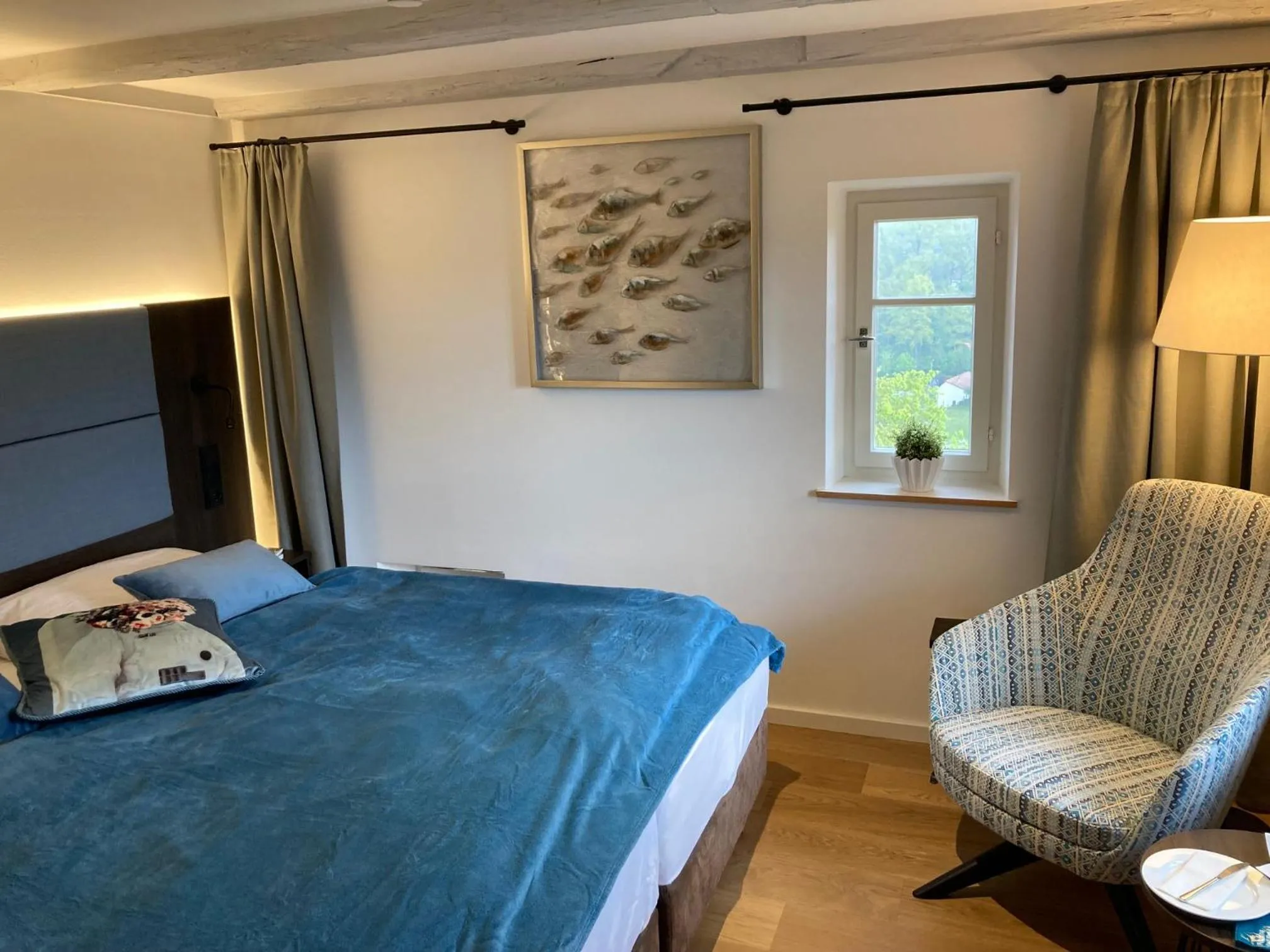 Bed in Hotel Burg Abenberg