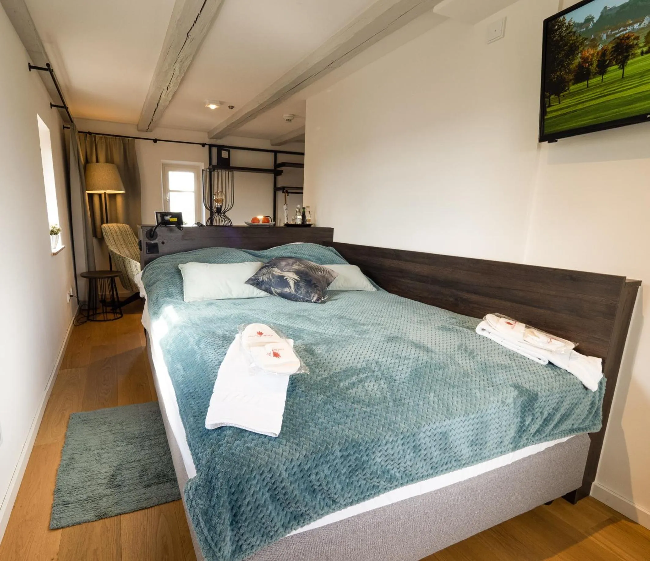 Bed in Hotel Burg Abenberg