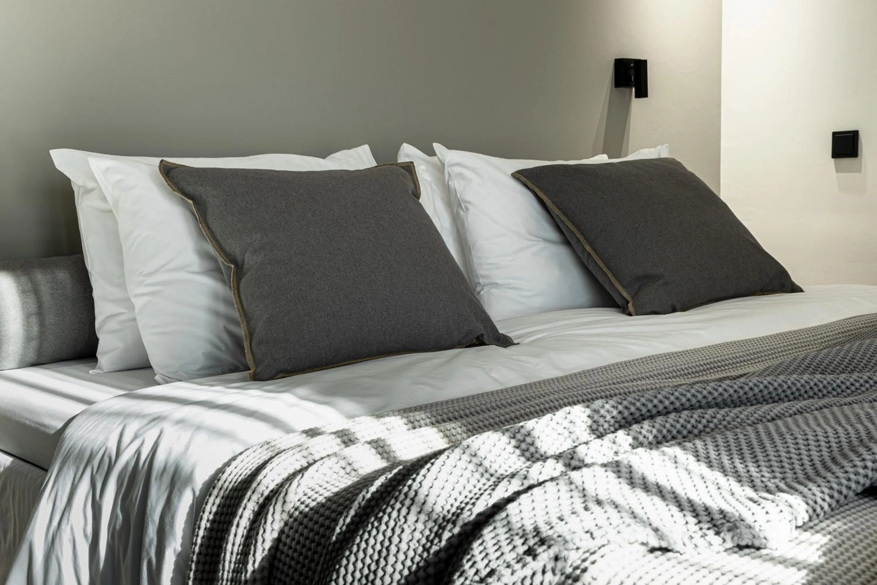 Decorative detail, Bed in 31 Doors Hotel