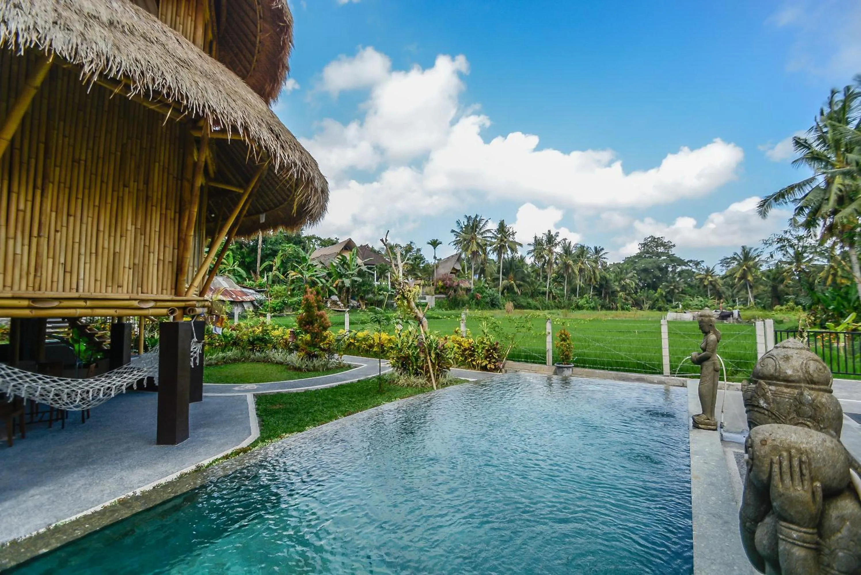 Pool view in Le Sabot Ubud