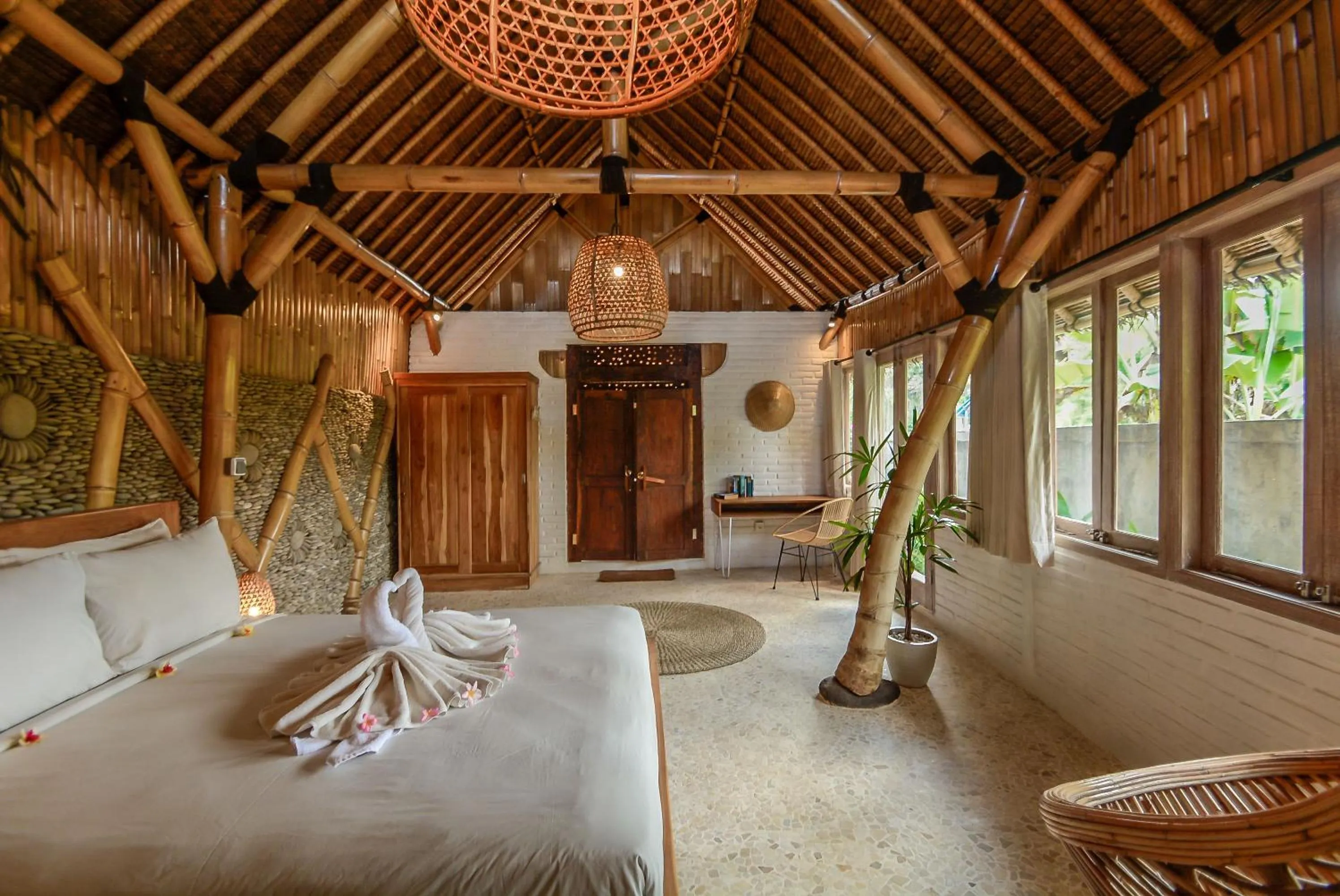 Bed in Le Sabot Ubud