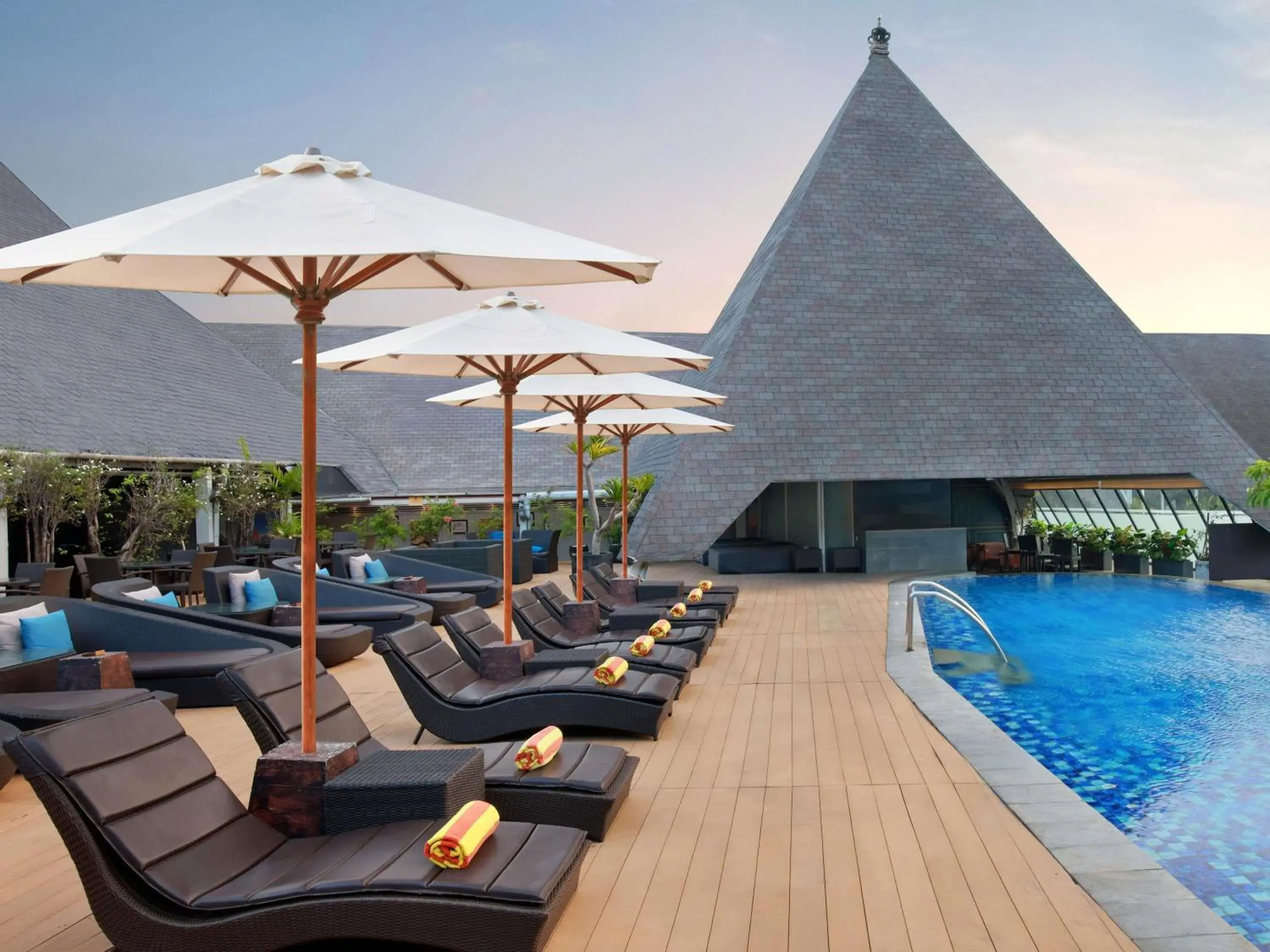Pool view in The Kuta Beach Heritage Hotel - Managed by Accor Pool view in The Kuta Beach Heritage Hotel - Managed by Accor