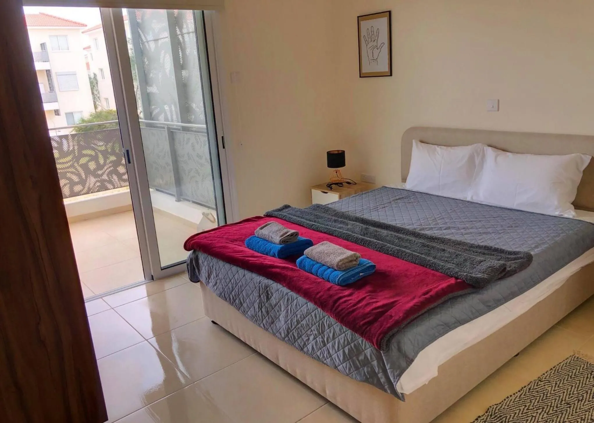 Bed in Mythical Sands Luxury Apartment