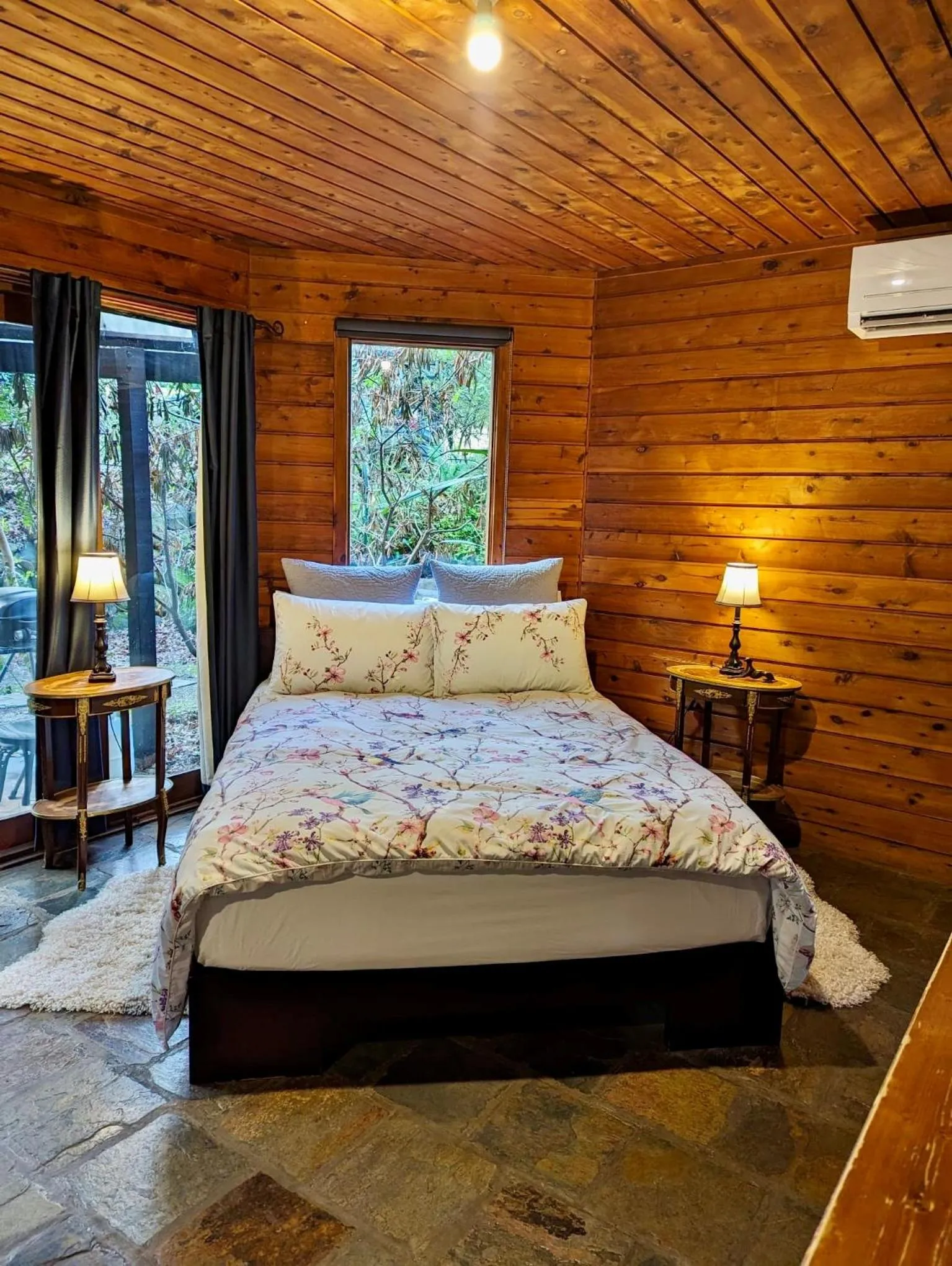 Bed in Forget Me Not Cottages