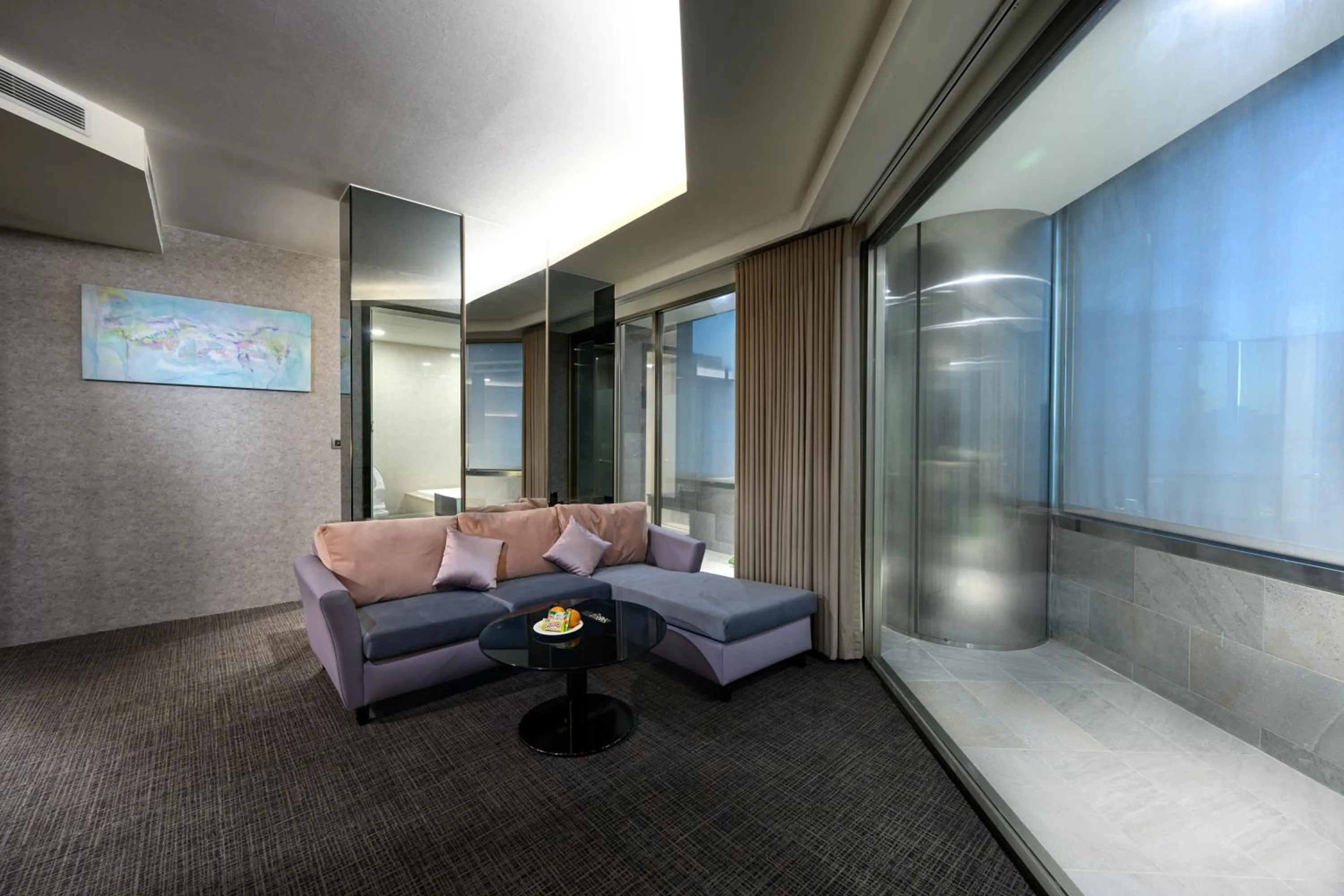 Living room in Hotel Geight Taipei