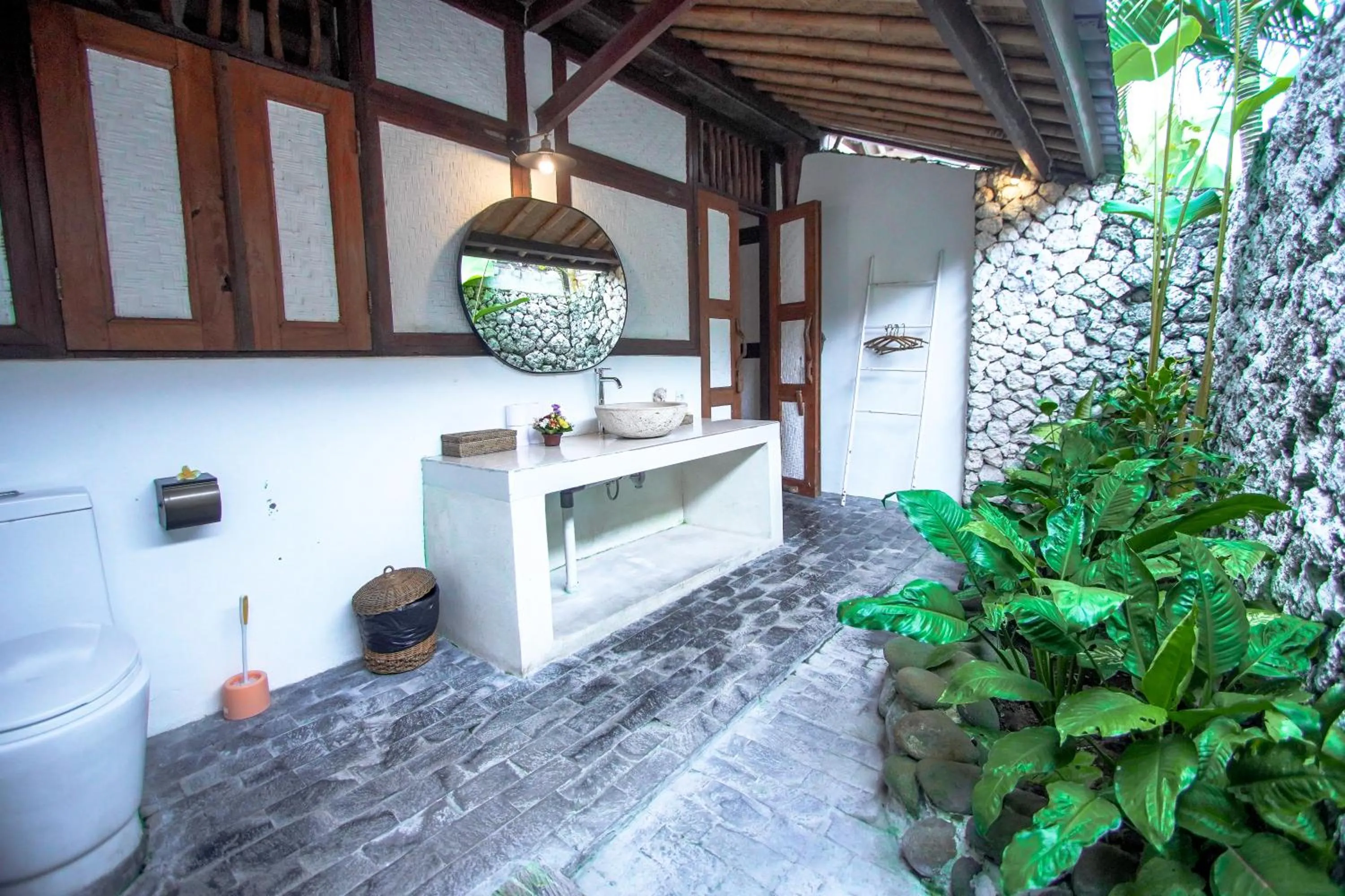 Bathroom in The Calmtree Bungalows