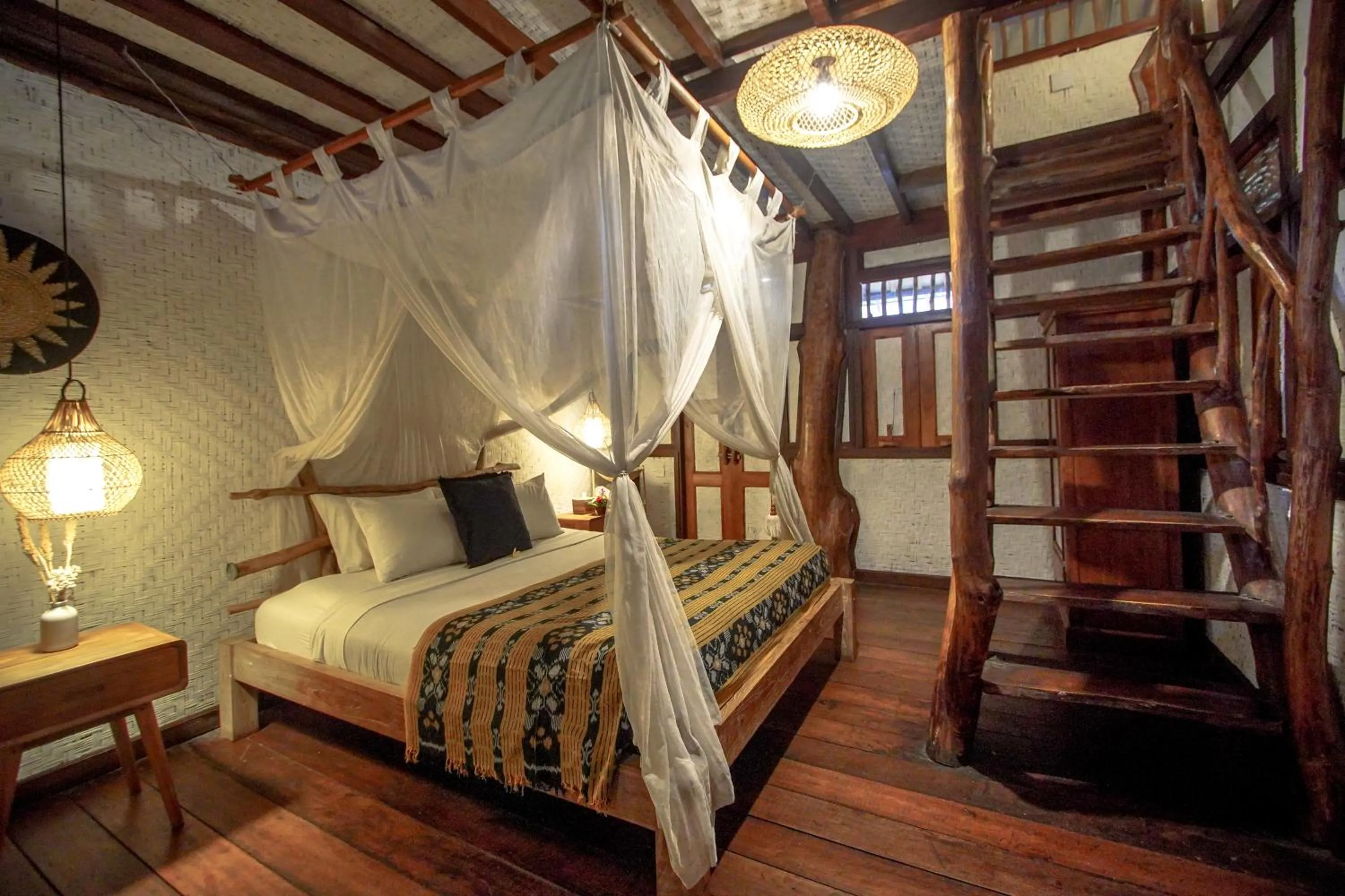Bedroom, Bed in The Calmtree Bungalows