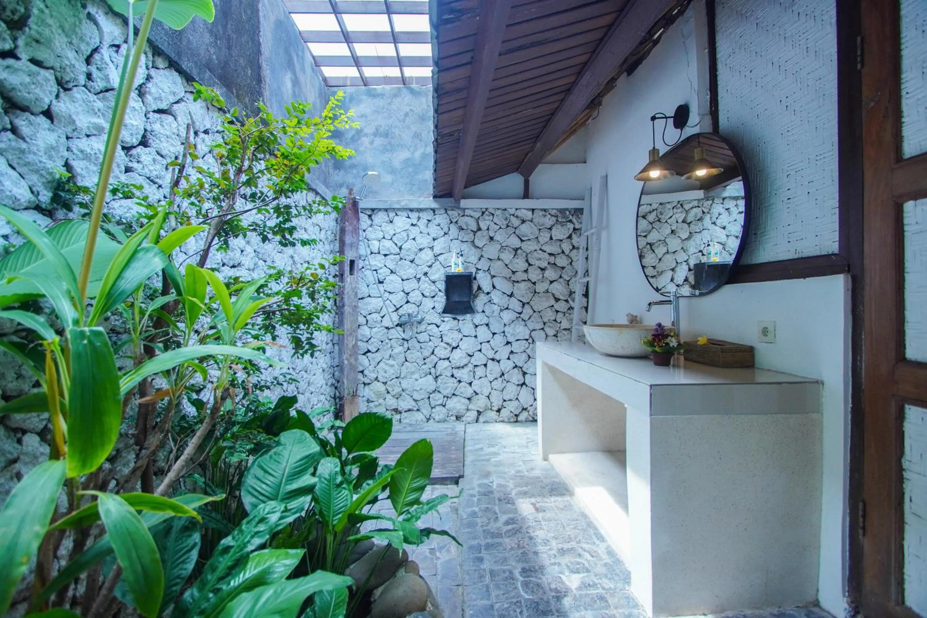 Bathroom in The Calmtree Bungalows