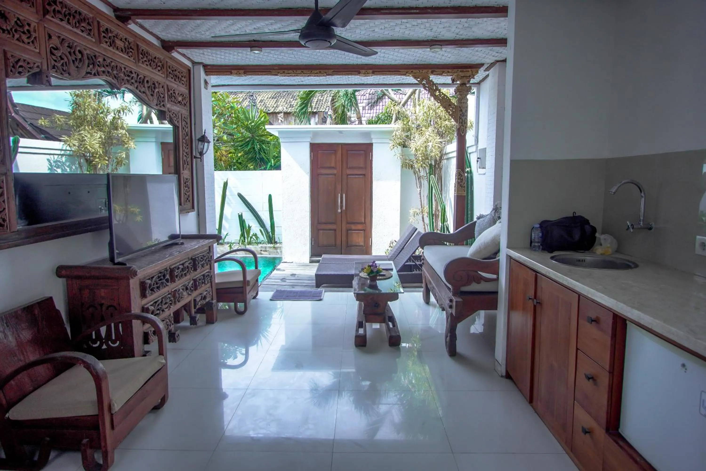 Balcony/Terrace in The Calmtree Bungalows