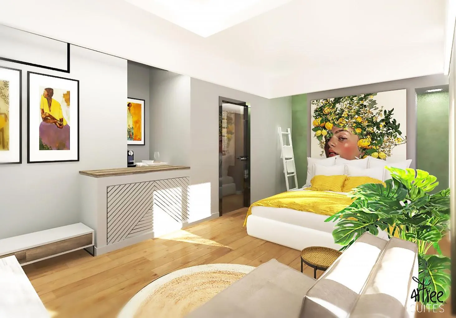 Bedroom, Bed in Artree Suites