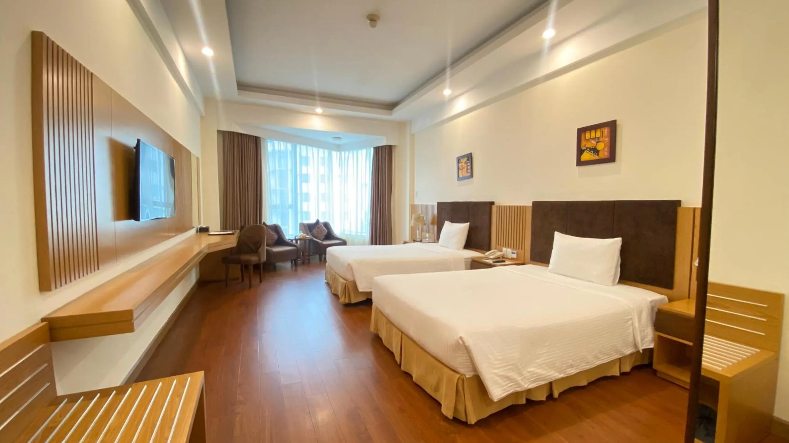 Bed in Muong Thanh Quy Nhon Hotel