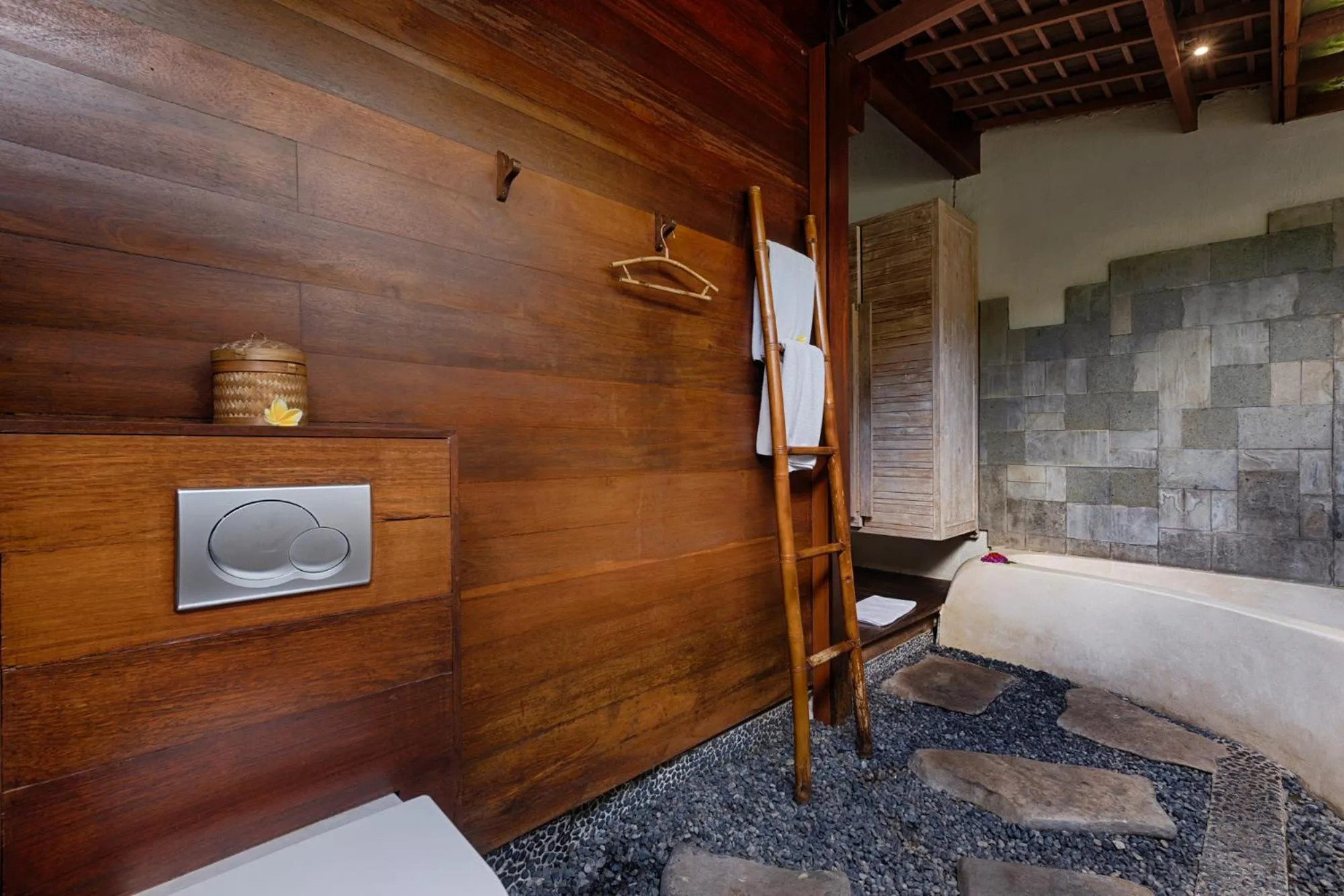 Bathroom, Bed in Ubud Padi Villas