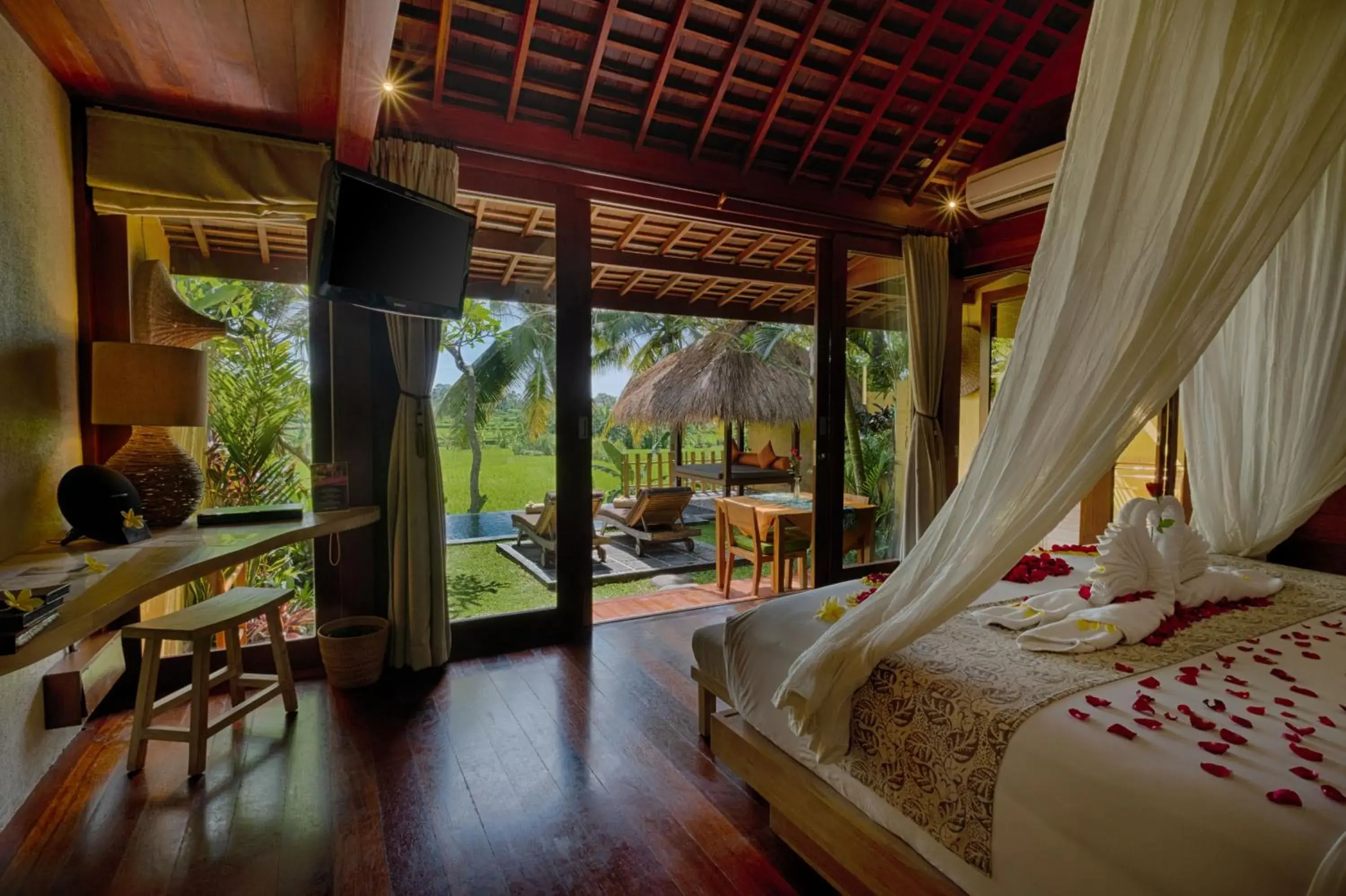 Property building, Bed in Ubud Padi Villas Property building, Bed in Ubud Padi Villas