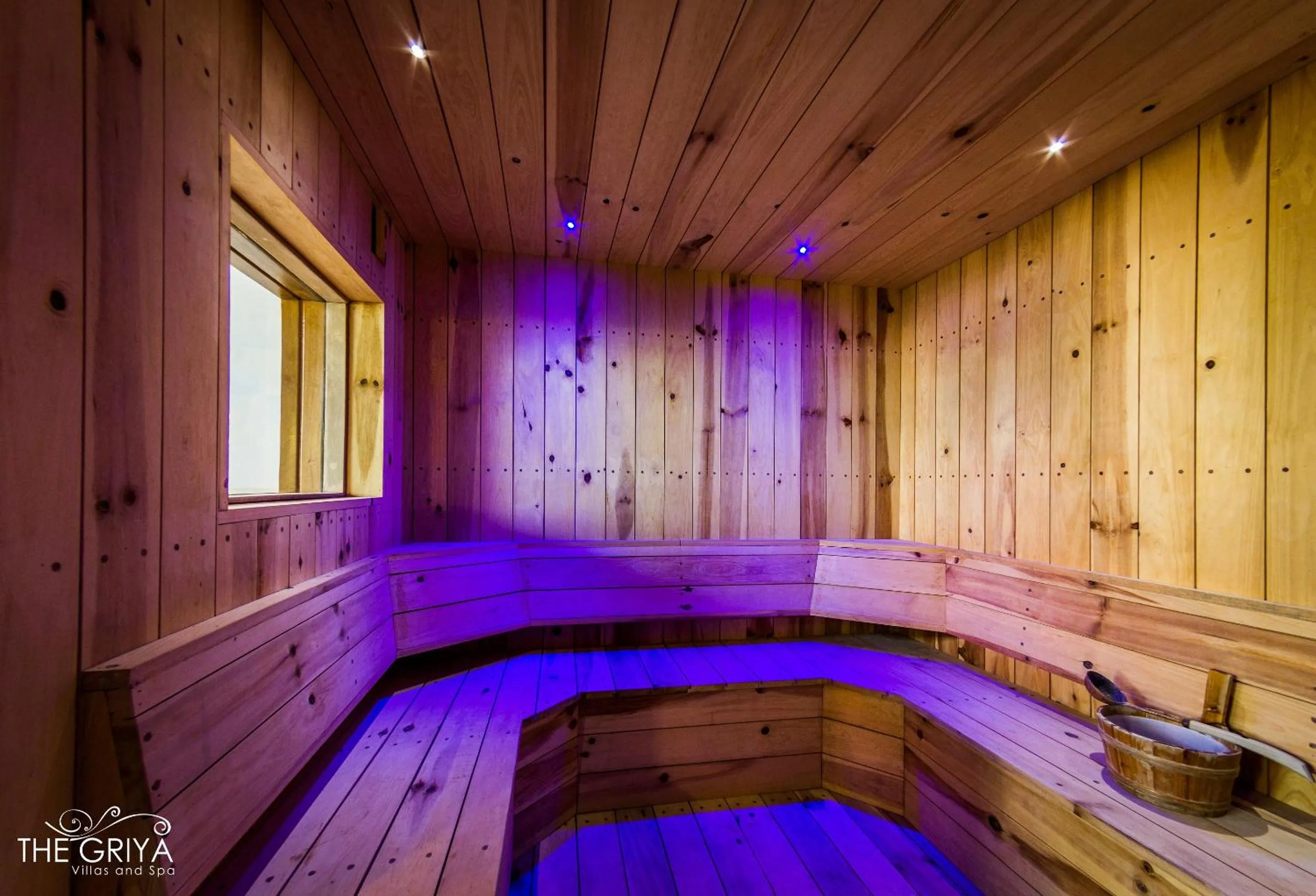 Sauna in The Griya Villas and Spa
