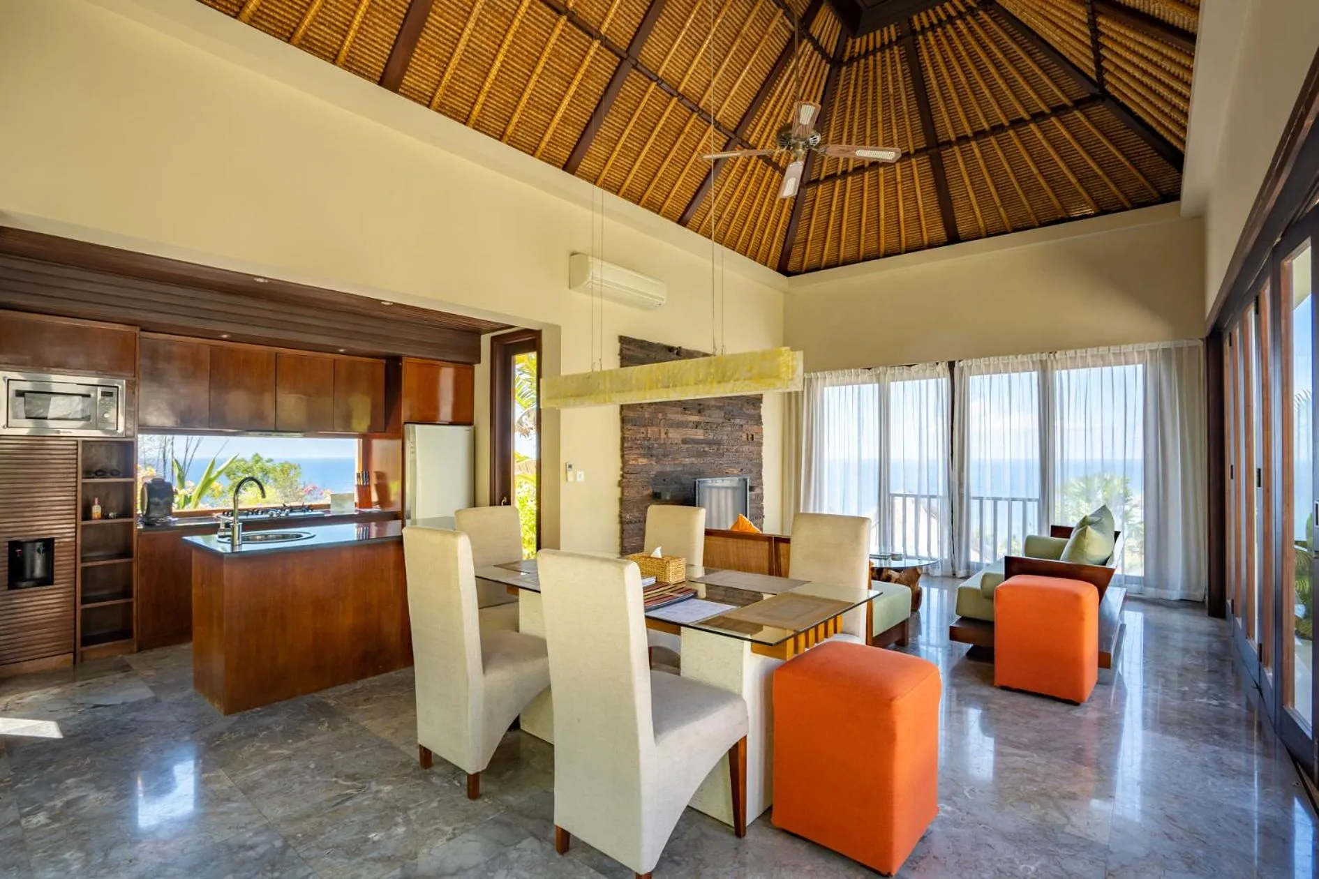 Dining area in The Griya Villas and Spa