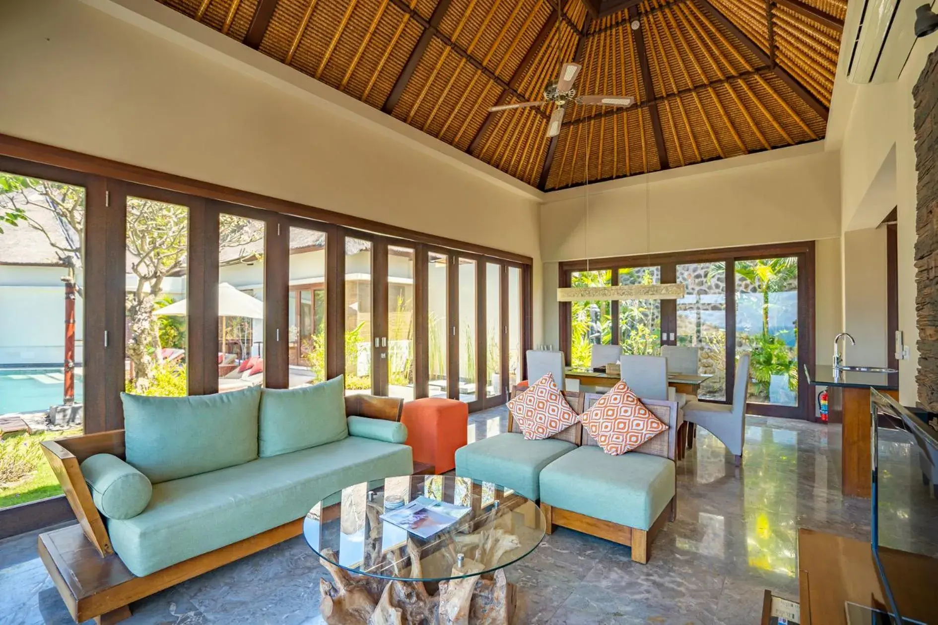 Living room in The Griya Villas and Spa Living room in The Griya Villas and Spa