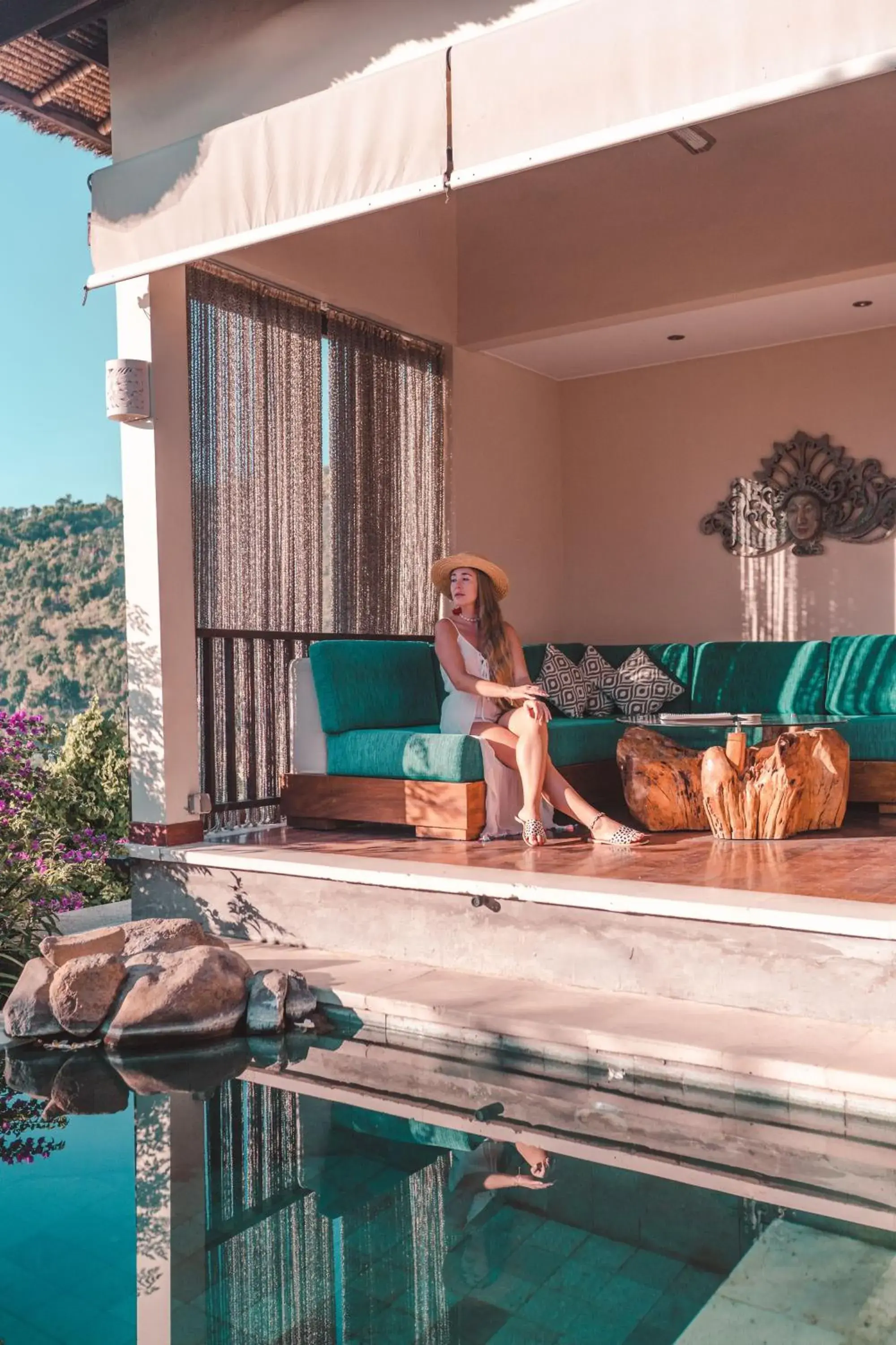 Living room in The Griya Villas and Spa Living room in The Griya Villas and Spa
