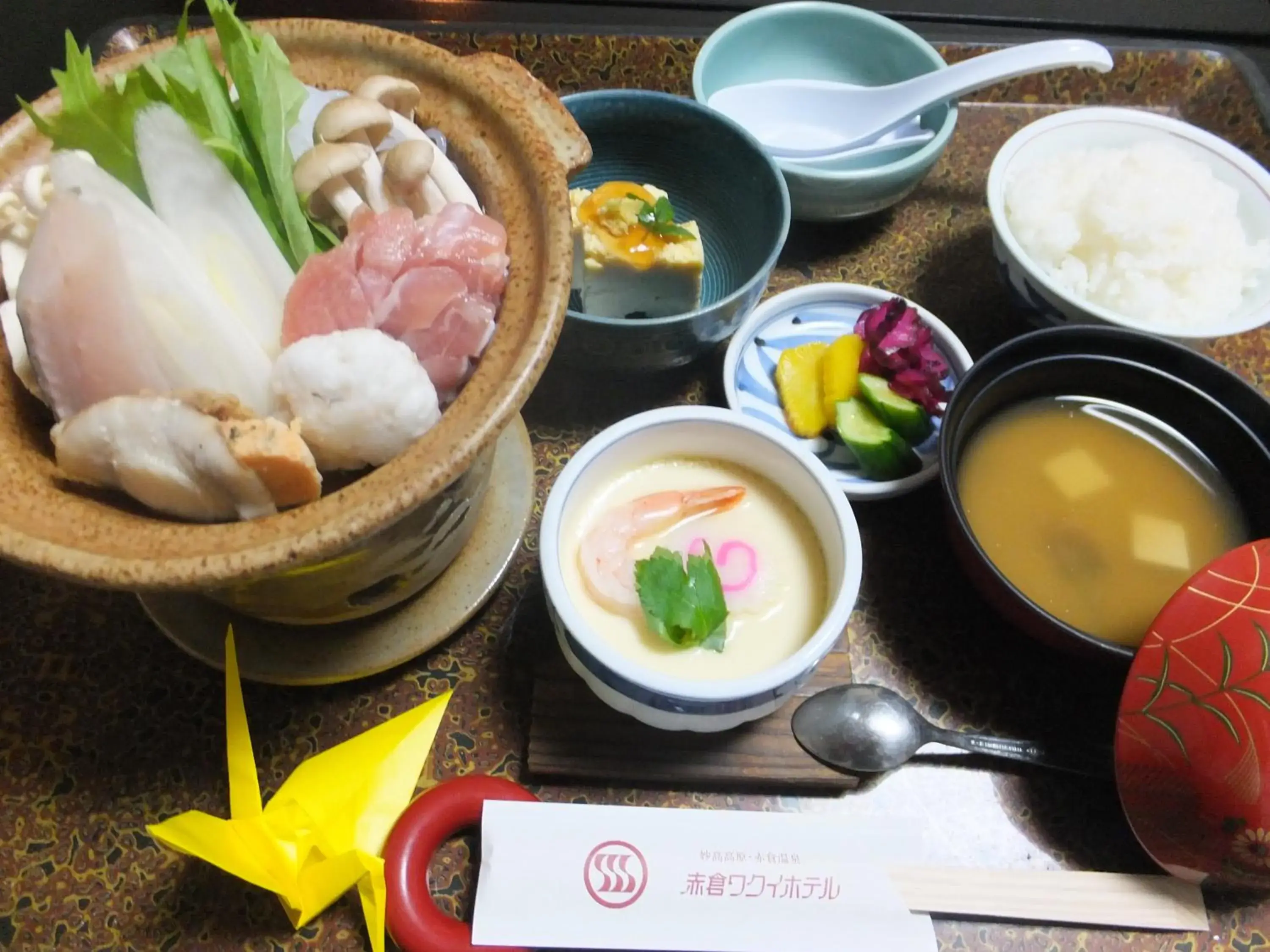 Food in Akakura Wakui Hotel