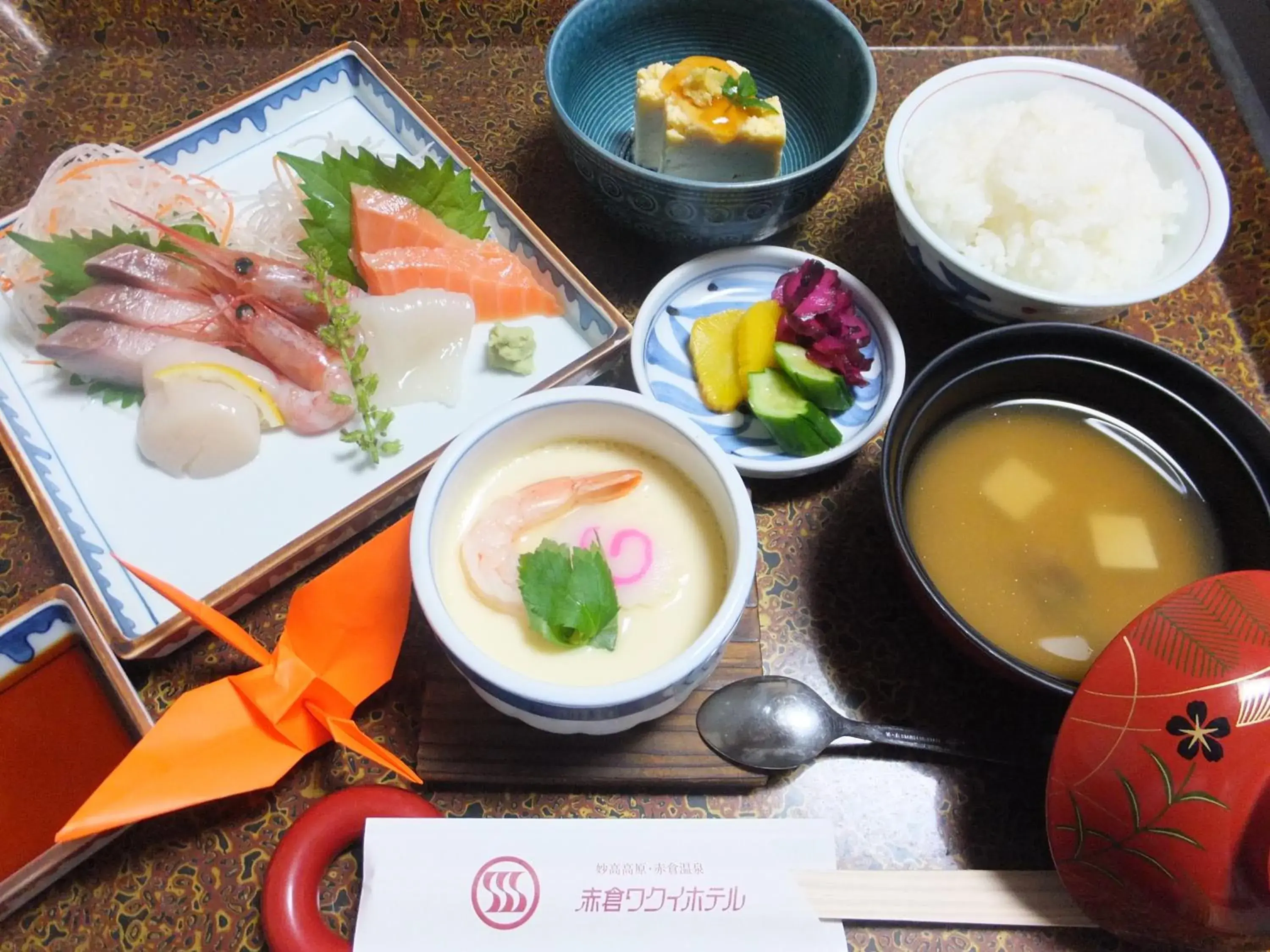 Food in Akakura Wakui Hotel