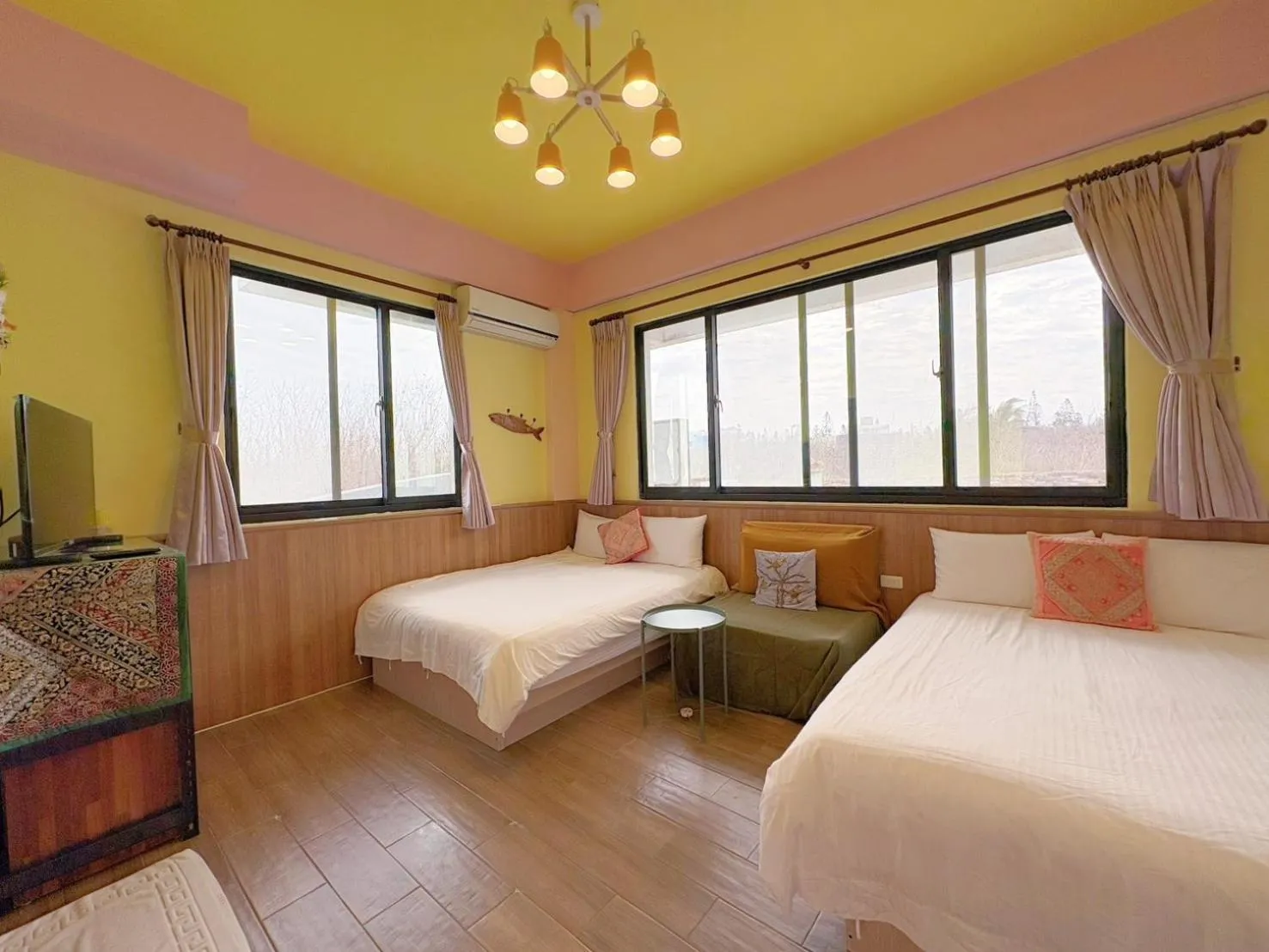 Bed in Big Fish Homestay
