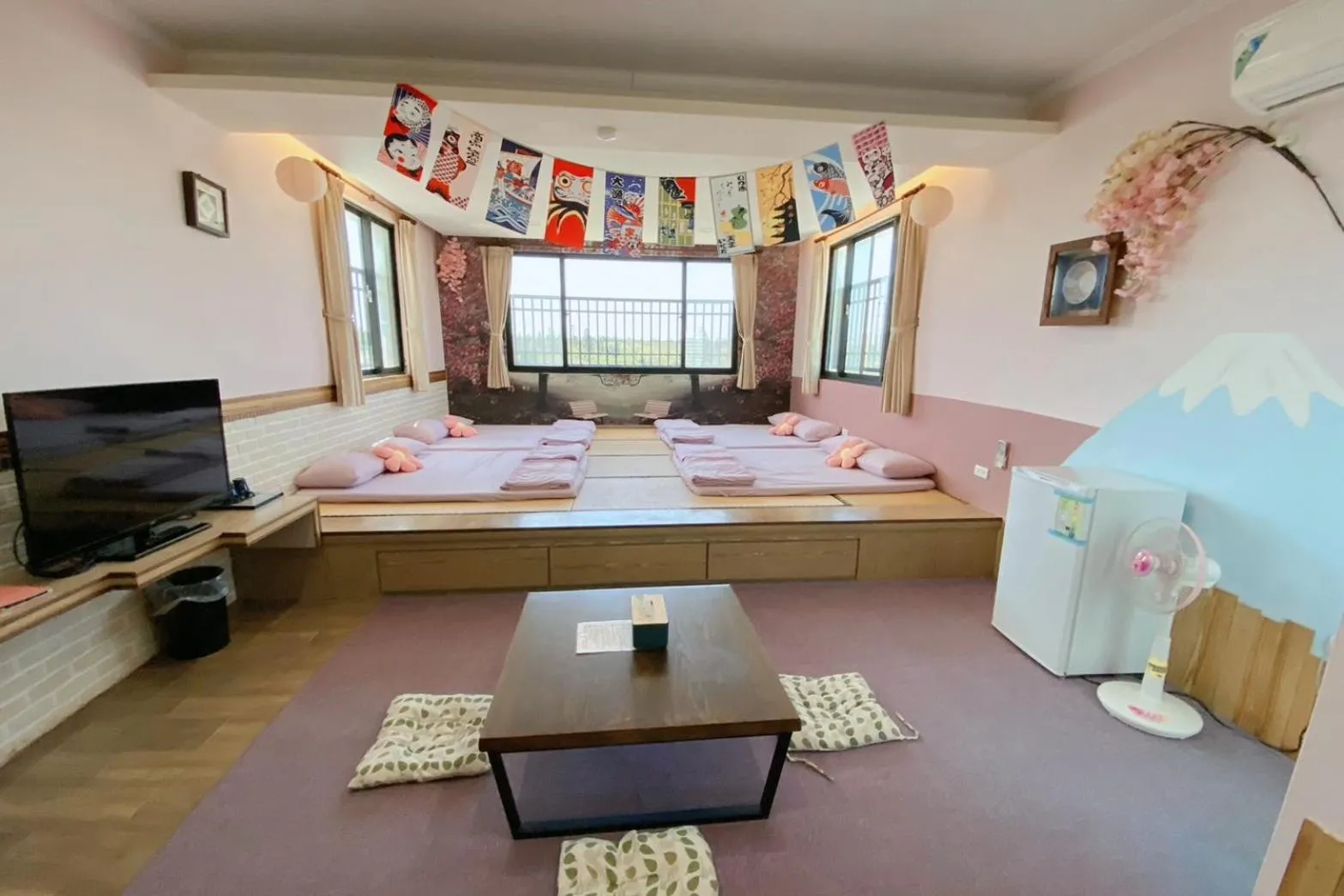 Bed in Big Fish Homestay